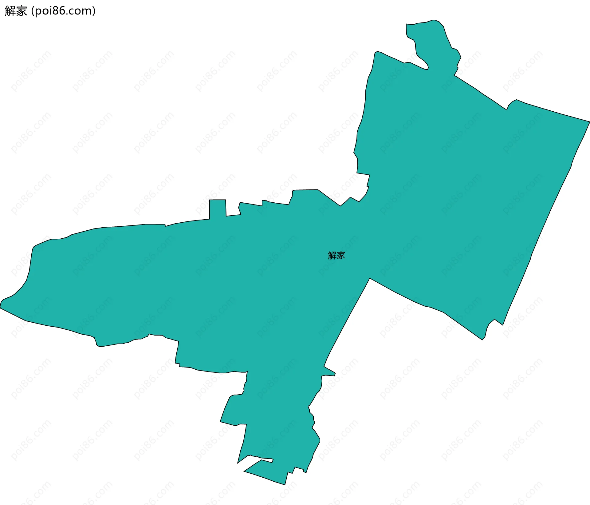 解家边界地图
