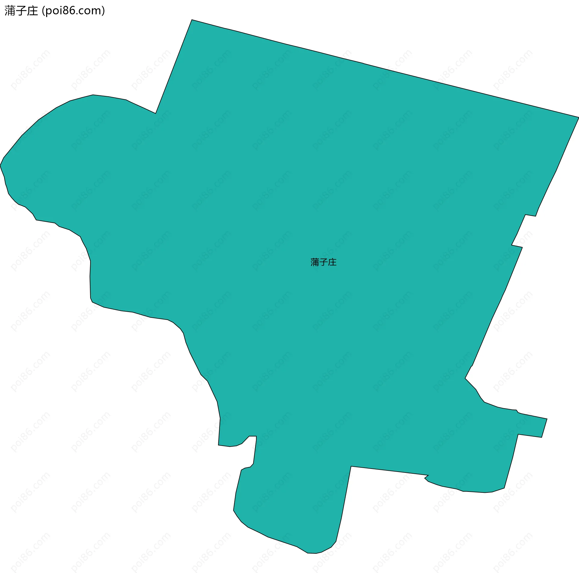 蒲子庄边界地图