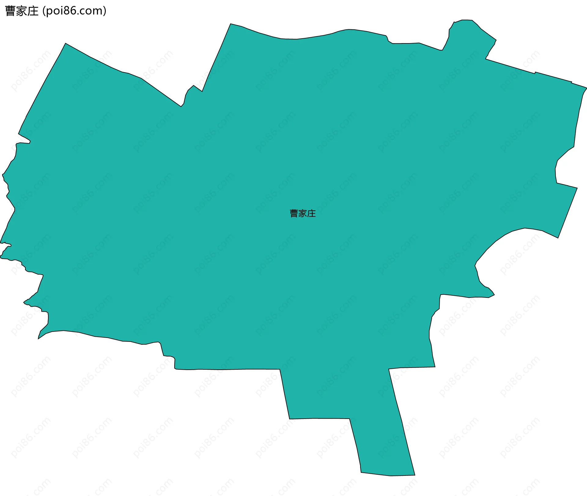 曹家庄边界地图