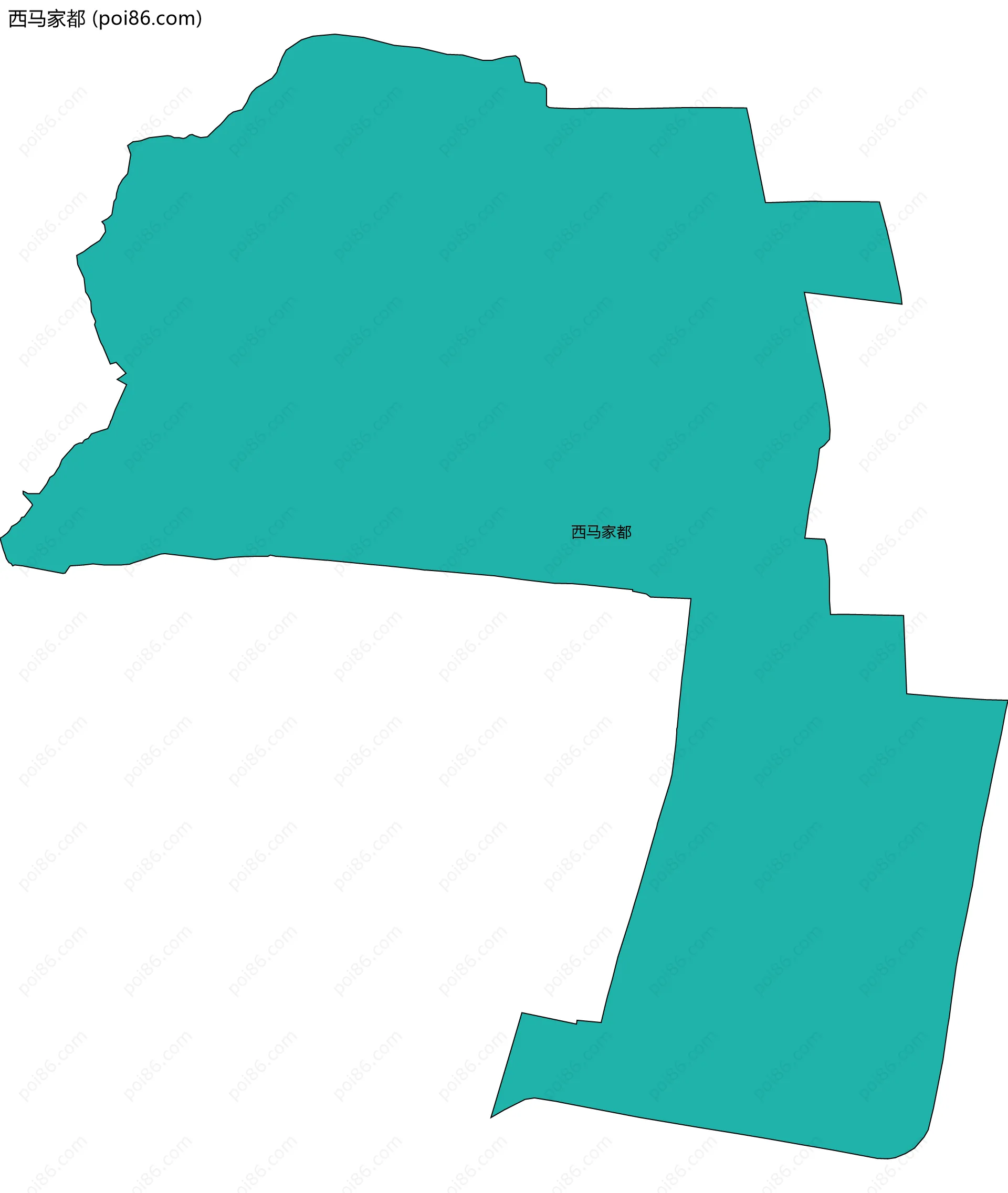 西马家都边界地图