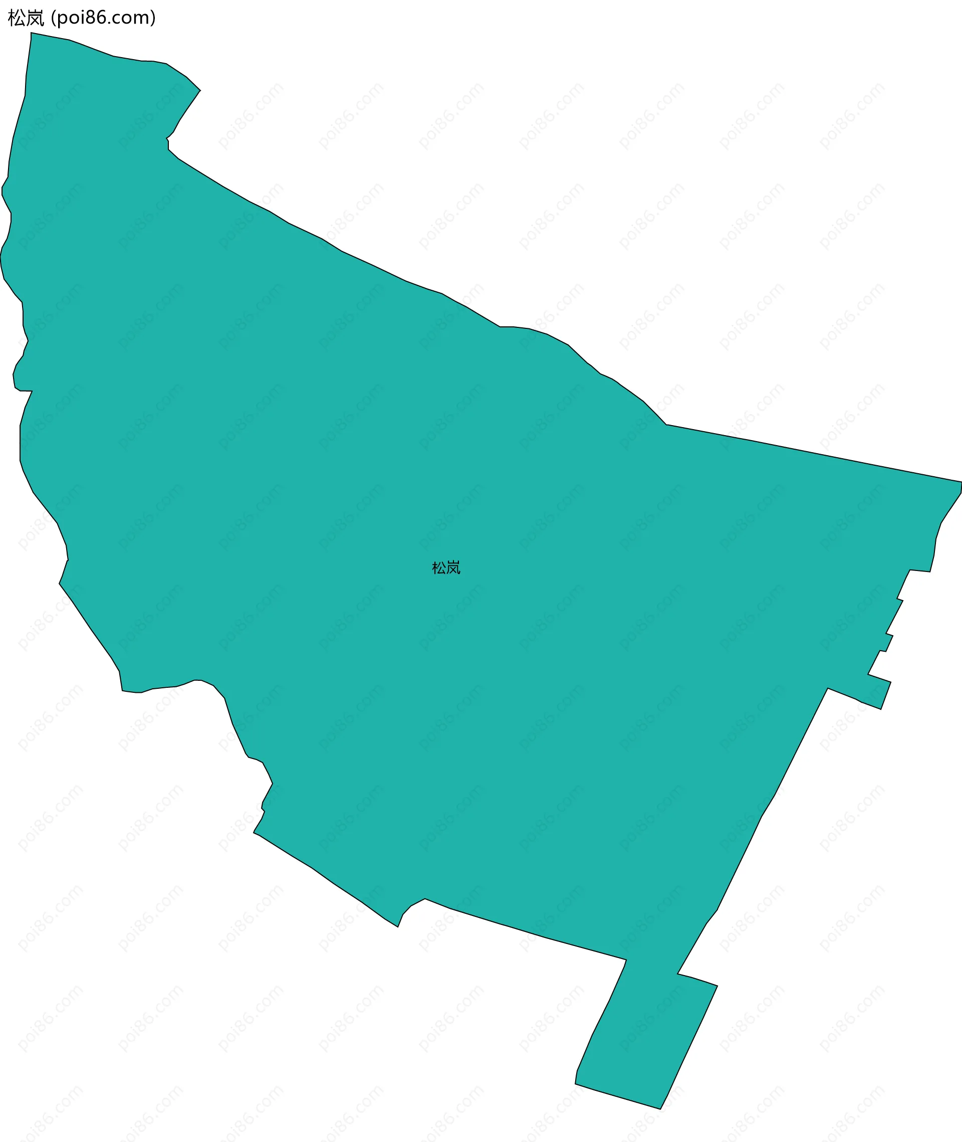 松岚边界地图
