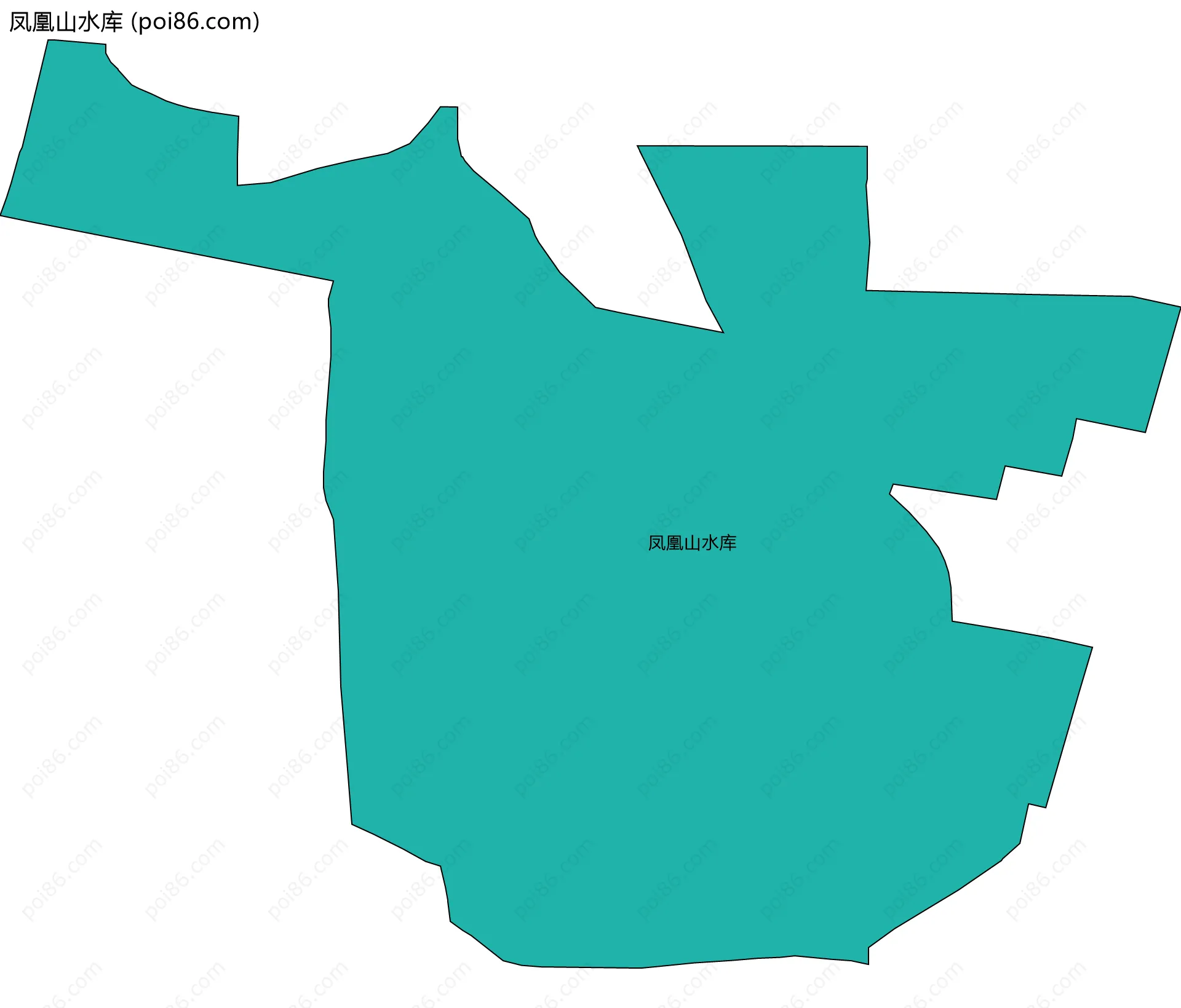 凤凰山水库边界地图