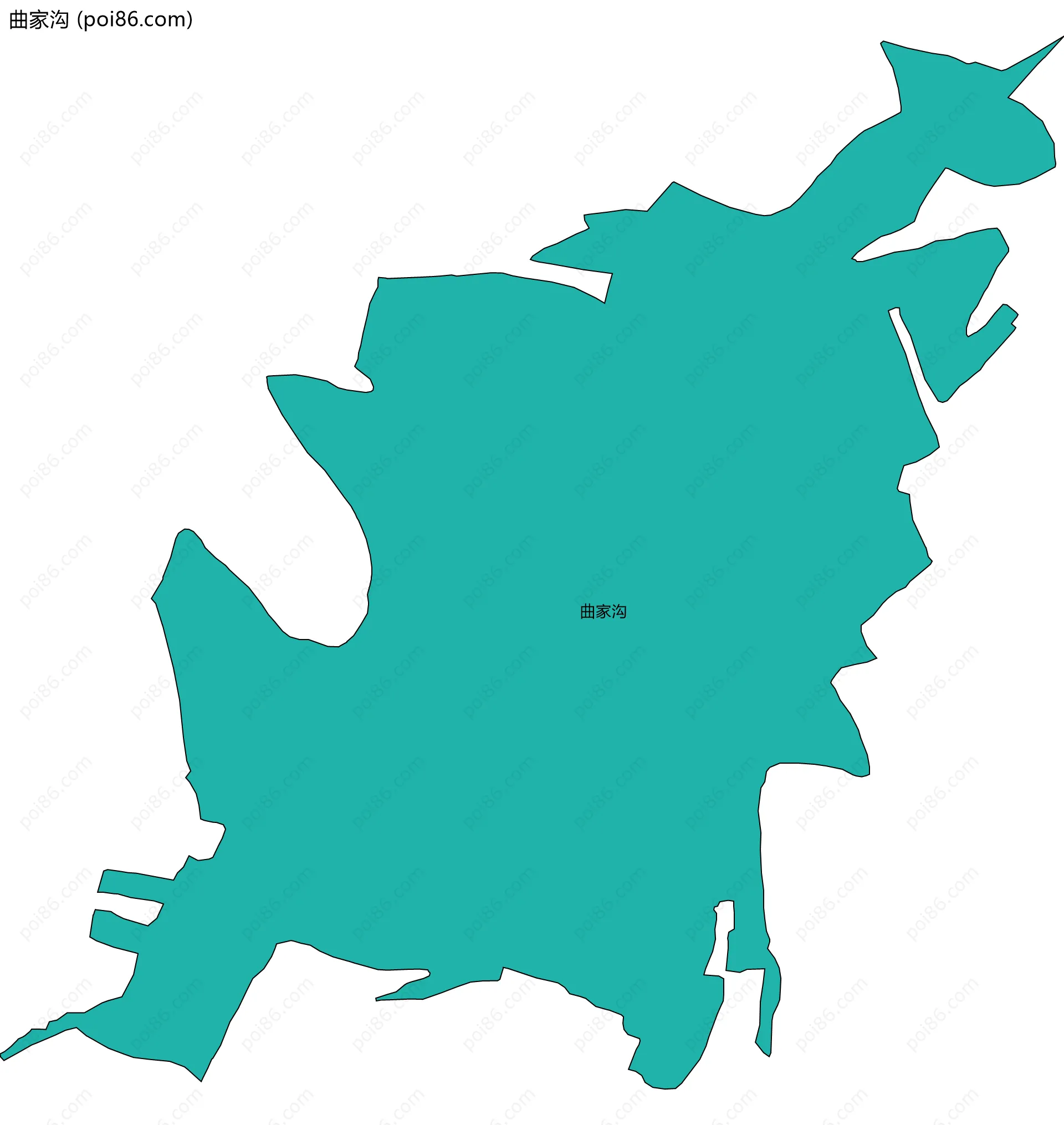 曲家沟边界地图
