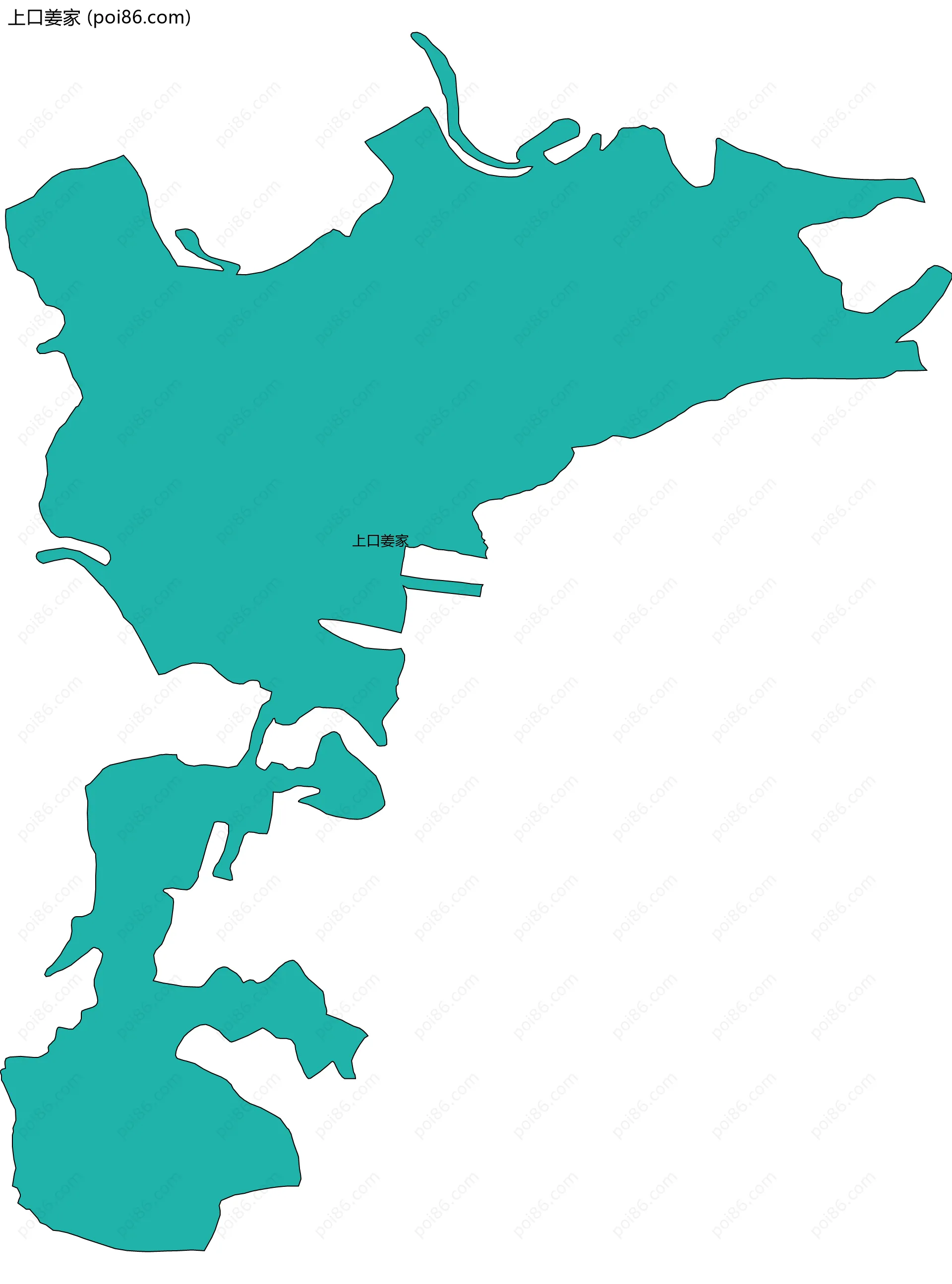 上口姜家边界地图