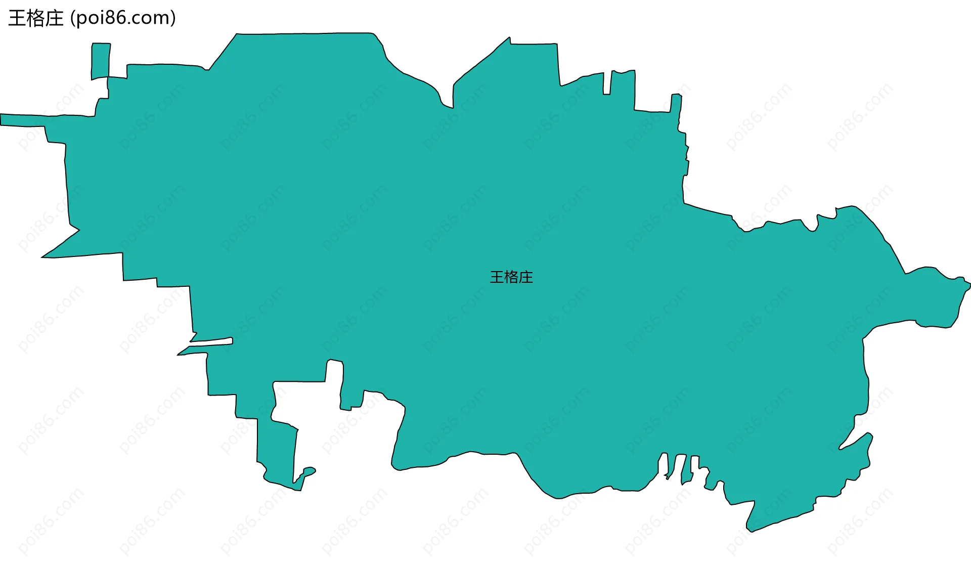 王格庄边界地图