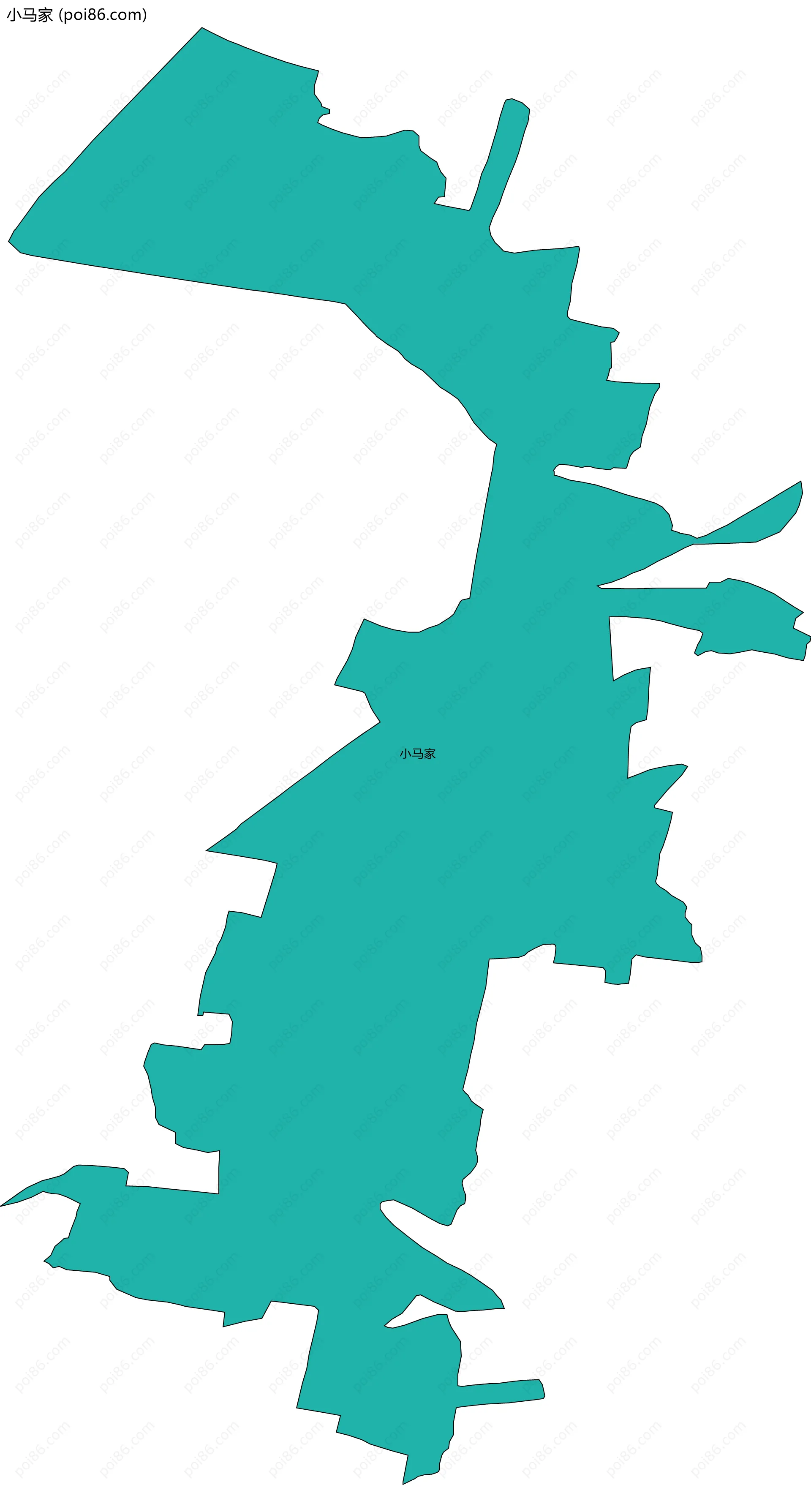 小马家边界地图