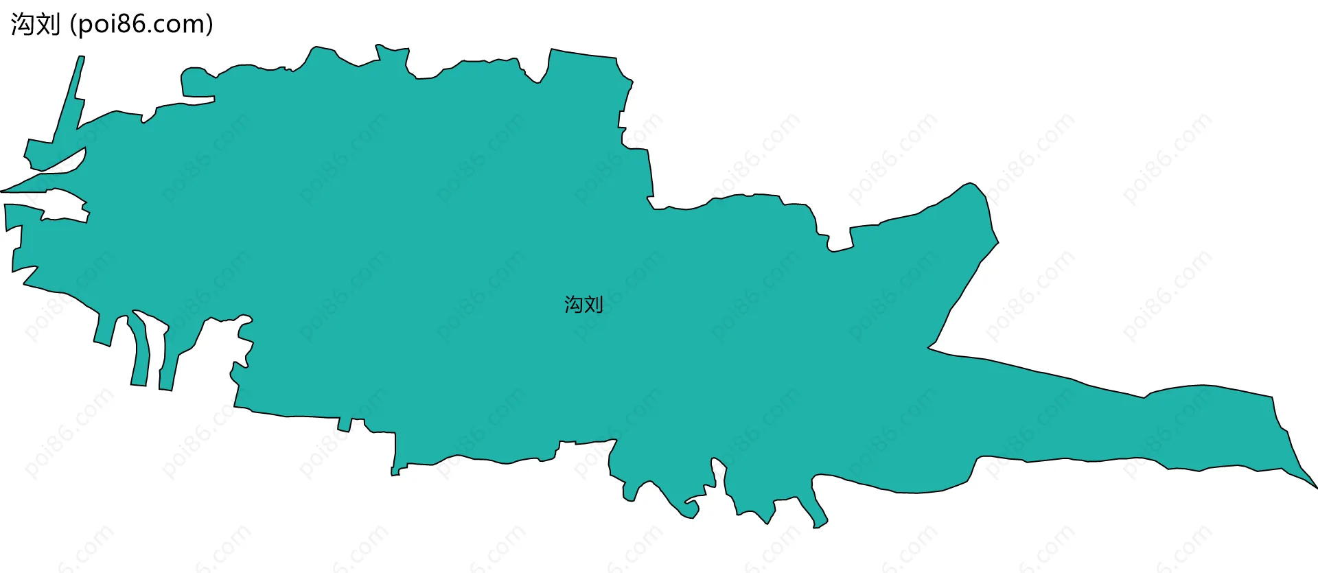 沟刘边界地图