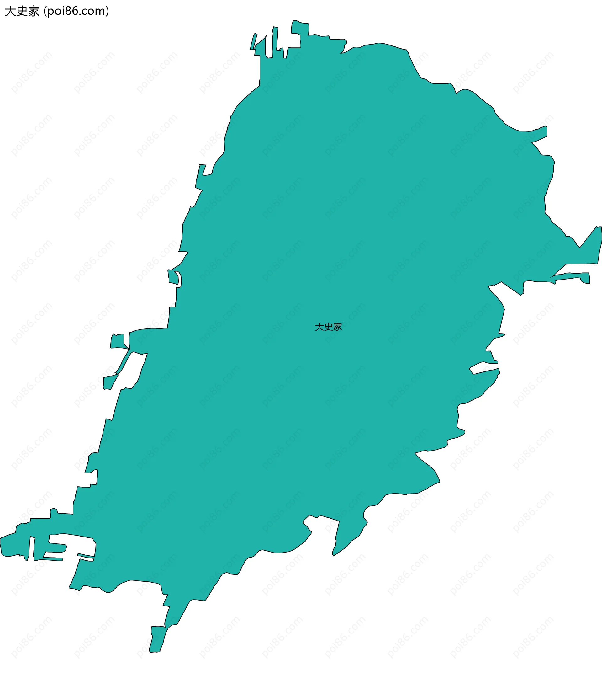 大史家边界地图