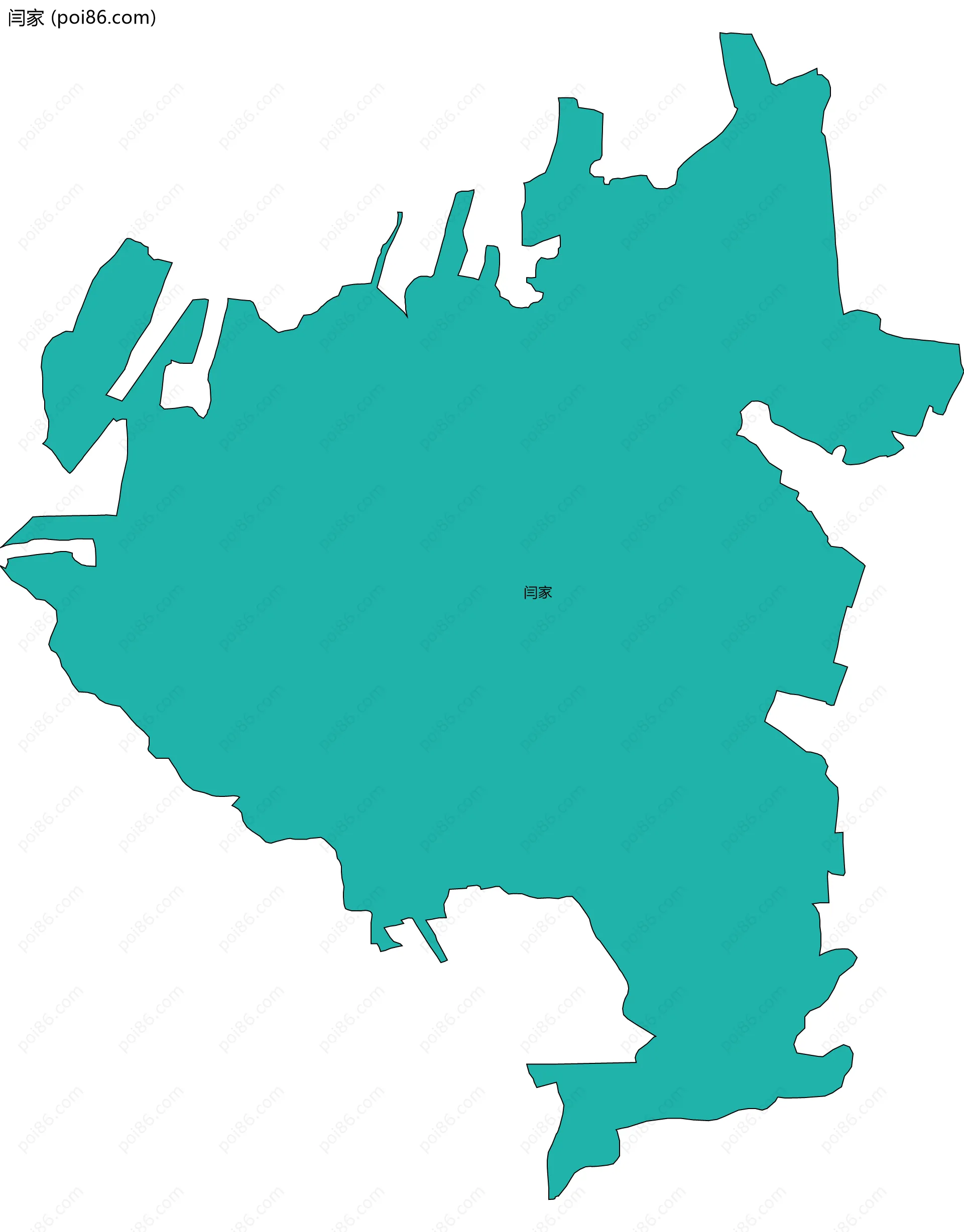 闫家边界地图