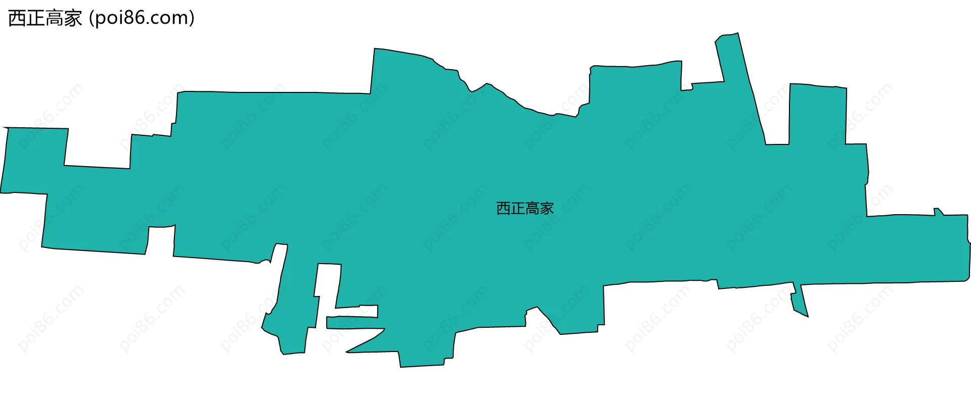 西正高家边界地图
