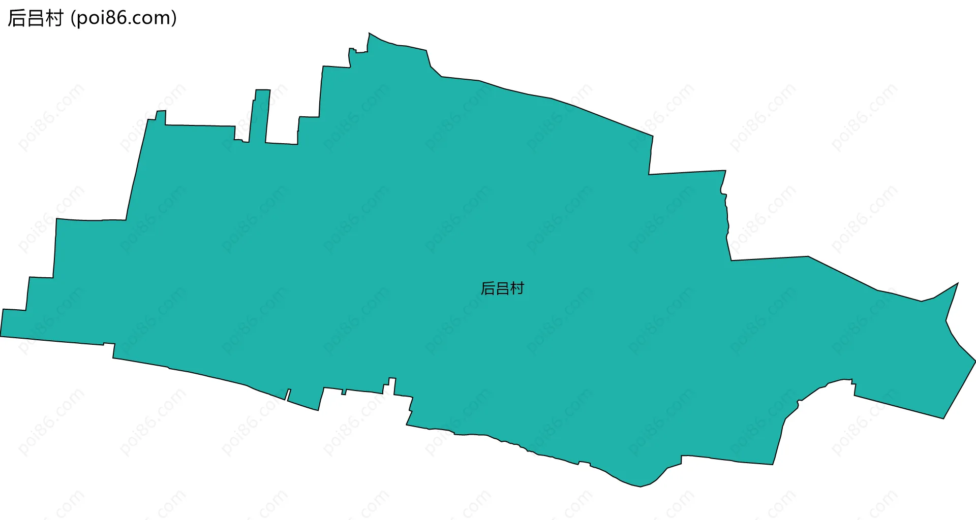 后吕村边界地图