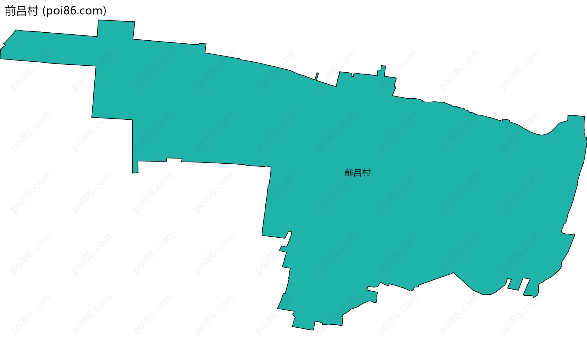 前吕村边界地图