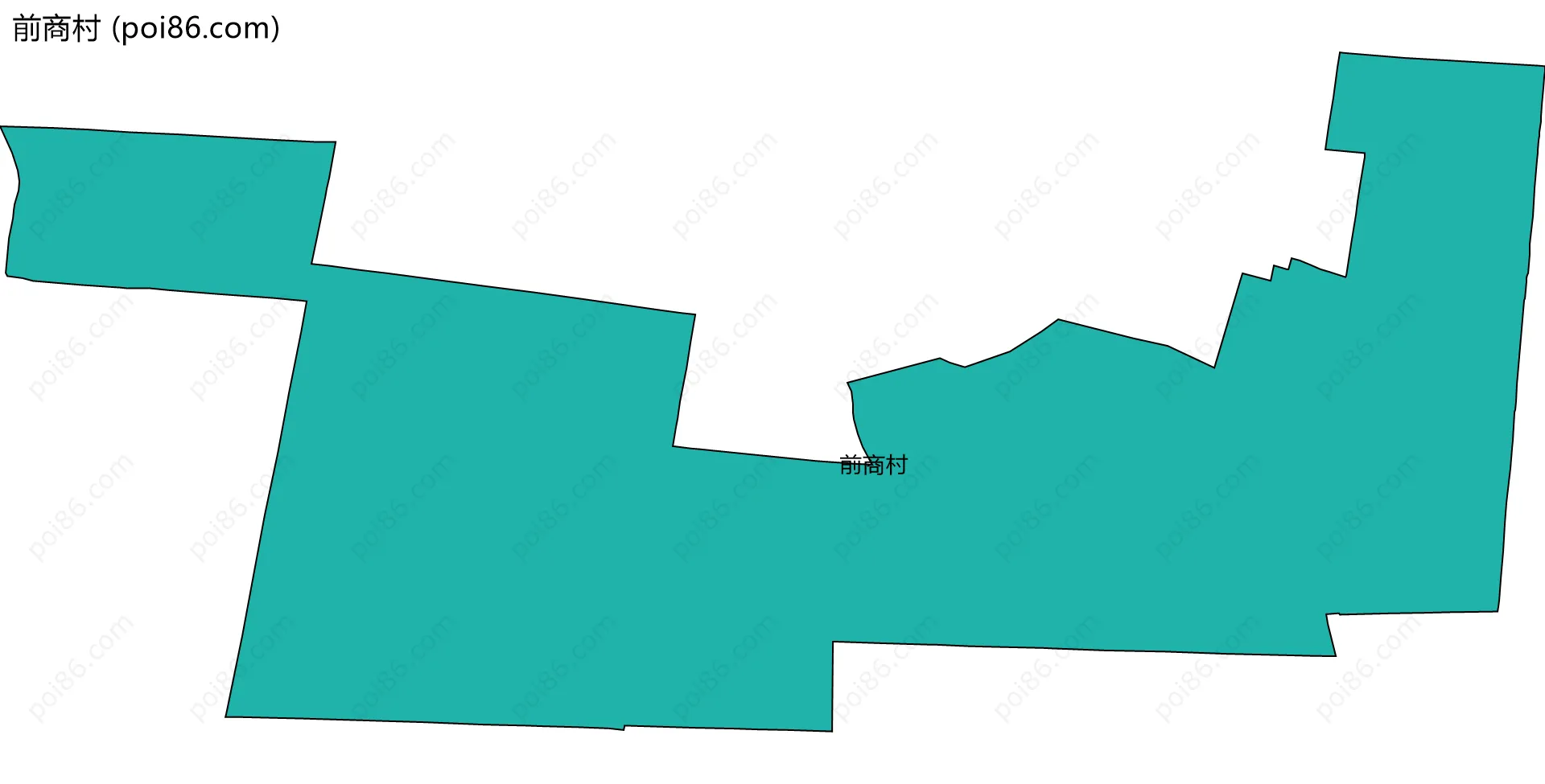 前商村边界地图