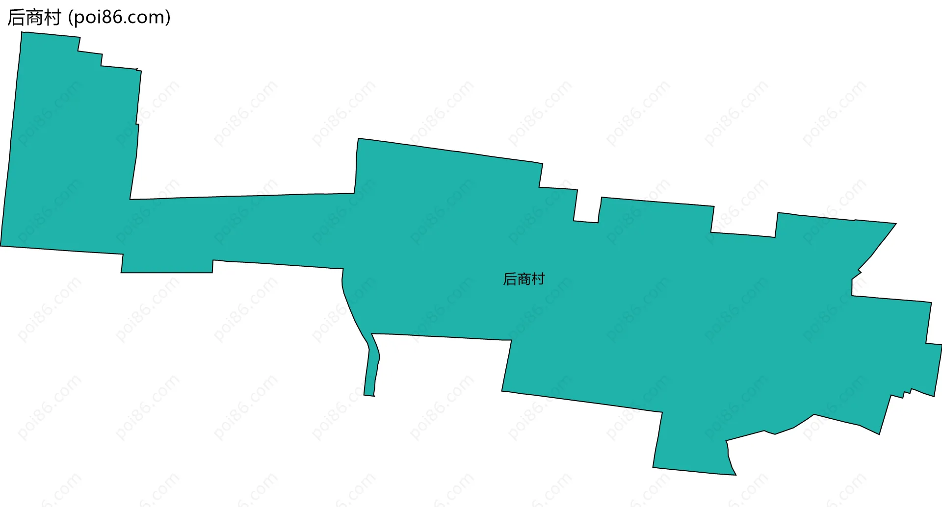 后商村边界地图