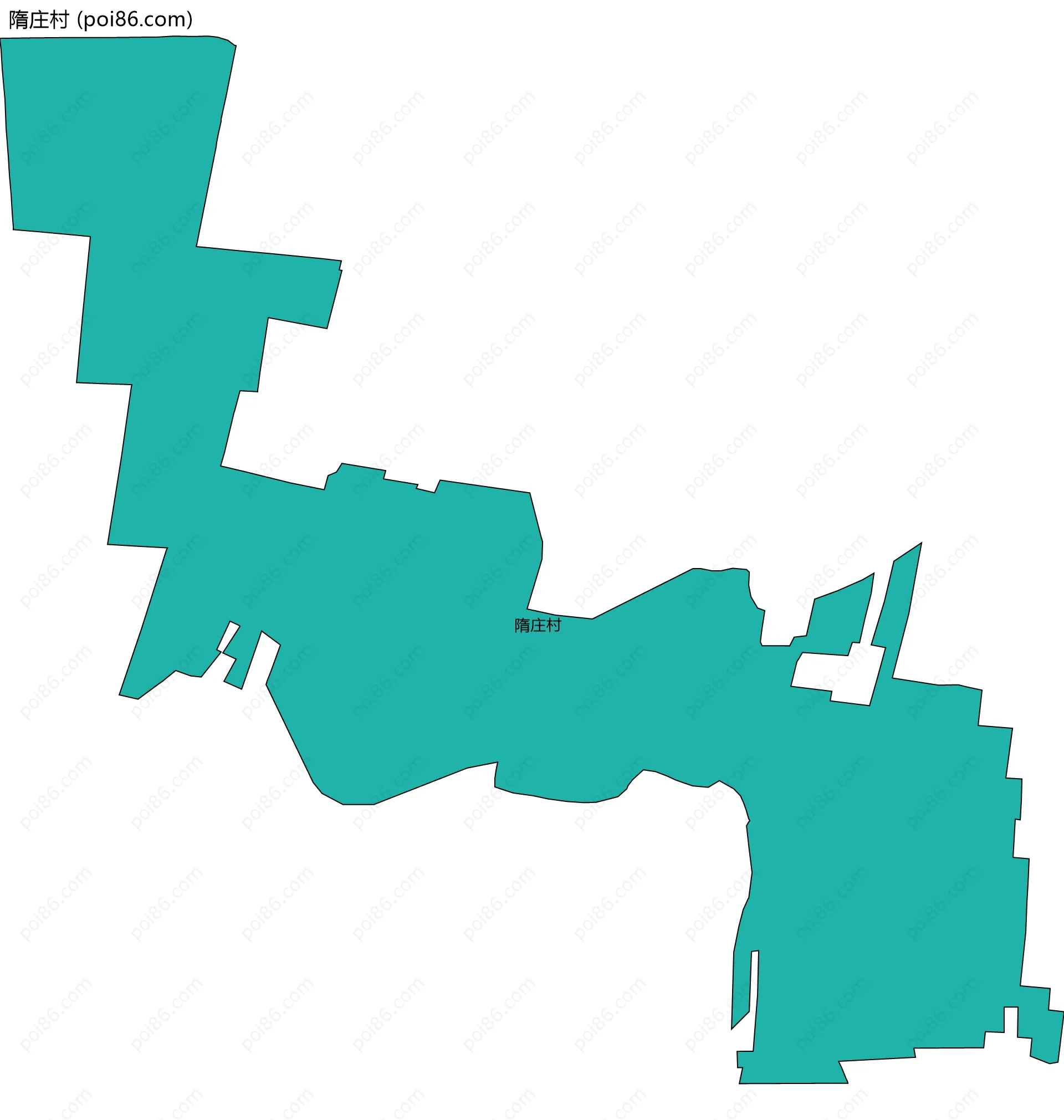 隋庄村边界地图