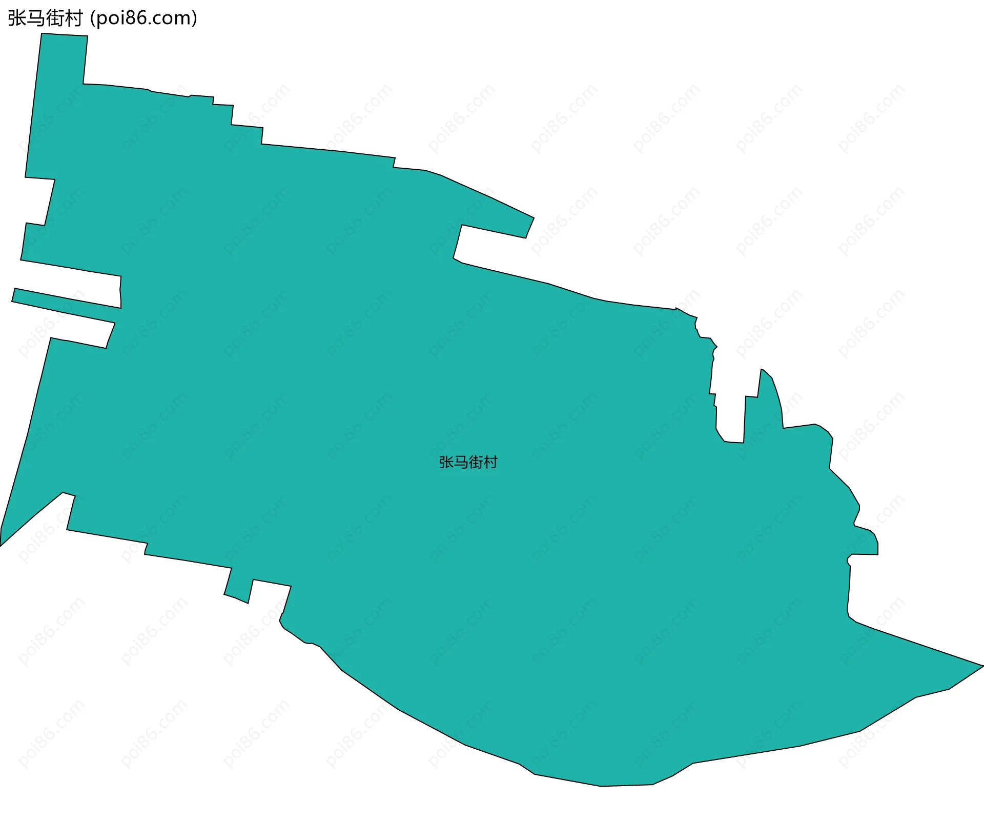 张马街村边界地图
