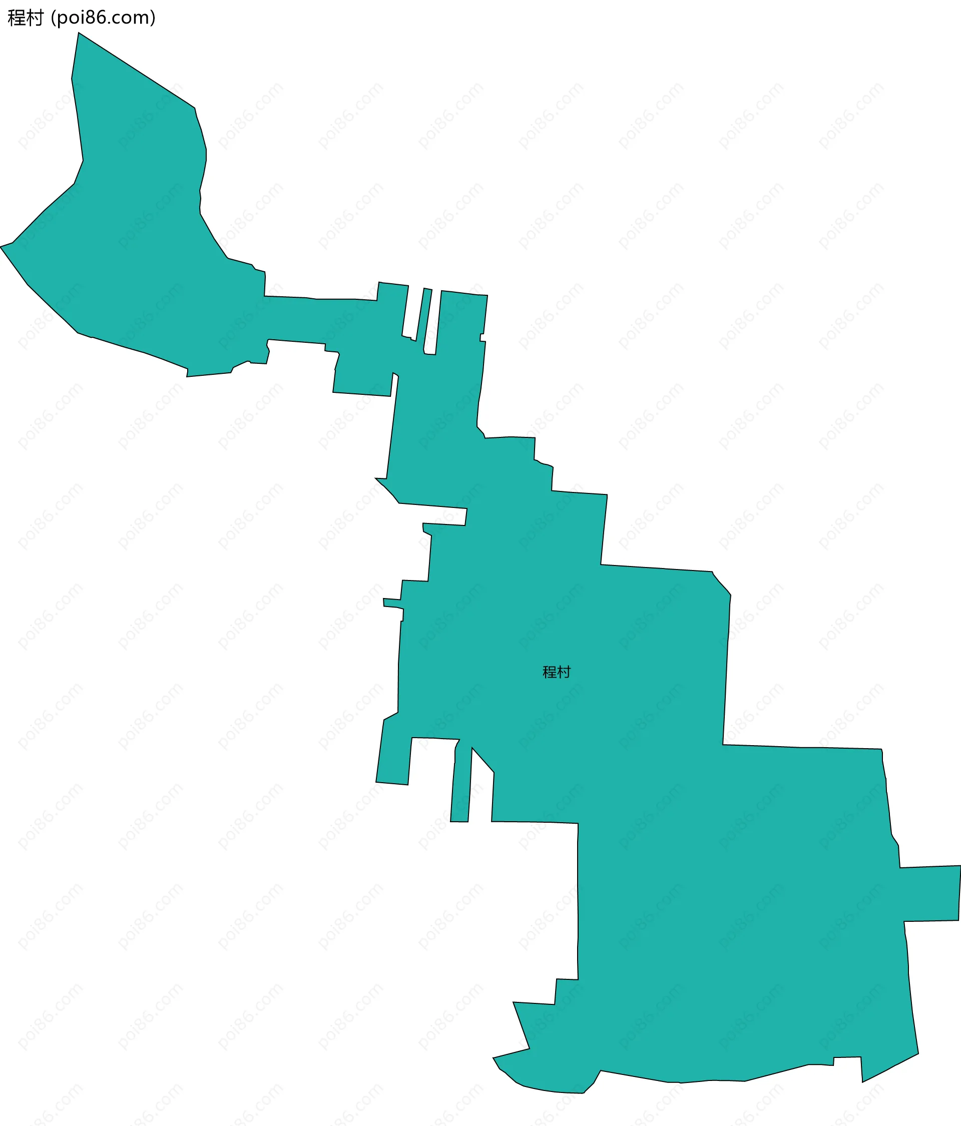 程村边界地图