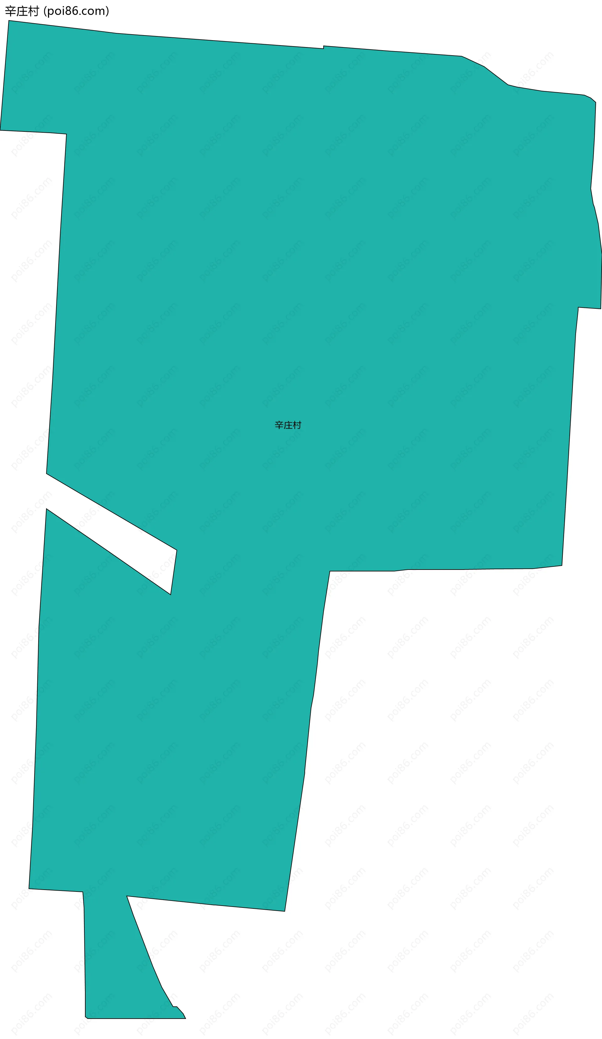 辛庄村边界地图