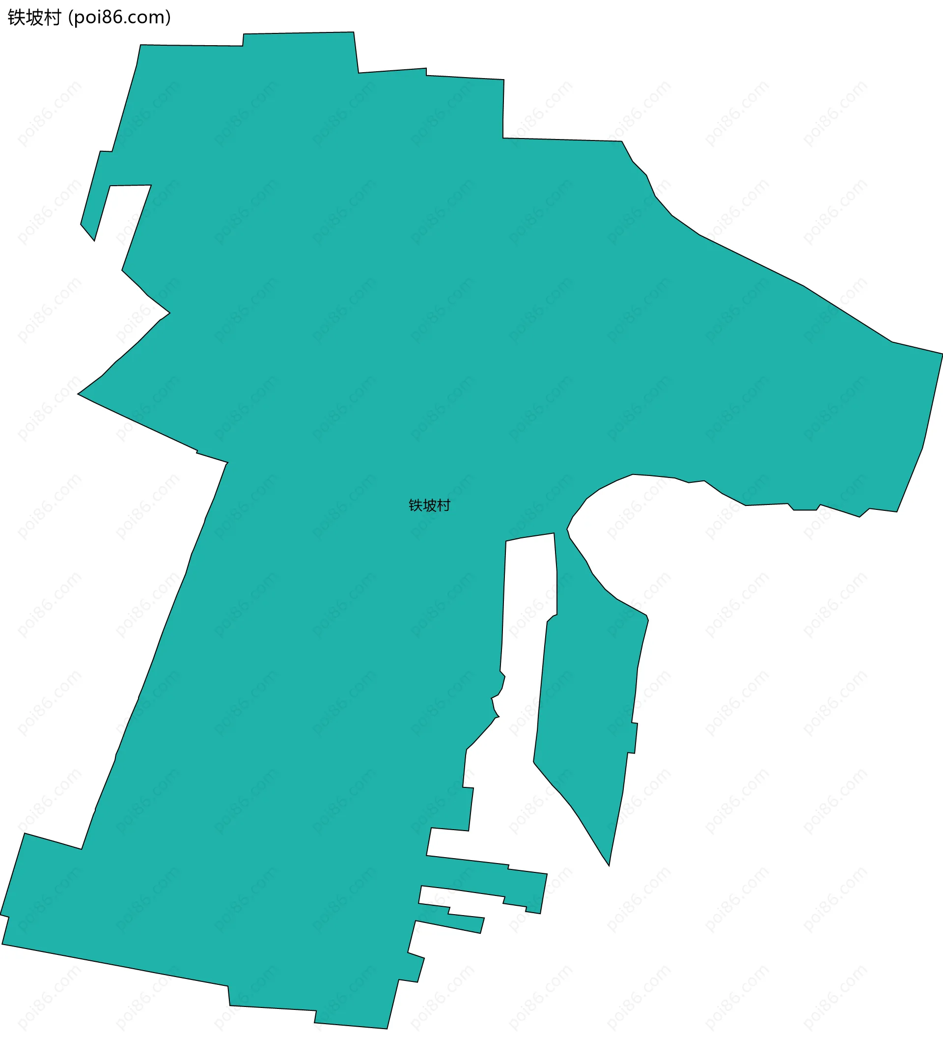 铁坡村边界地图