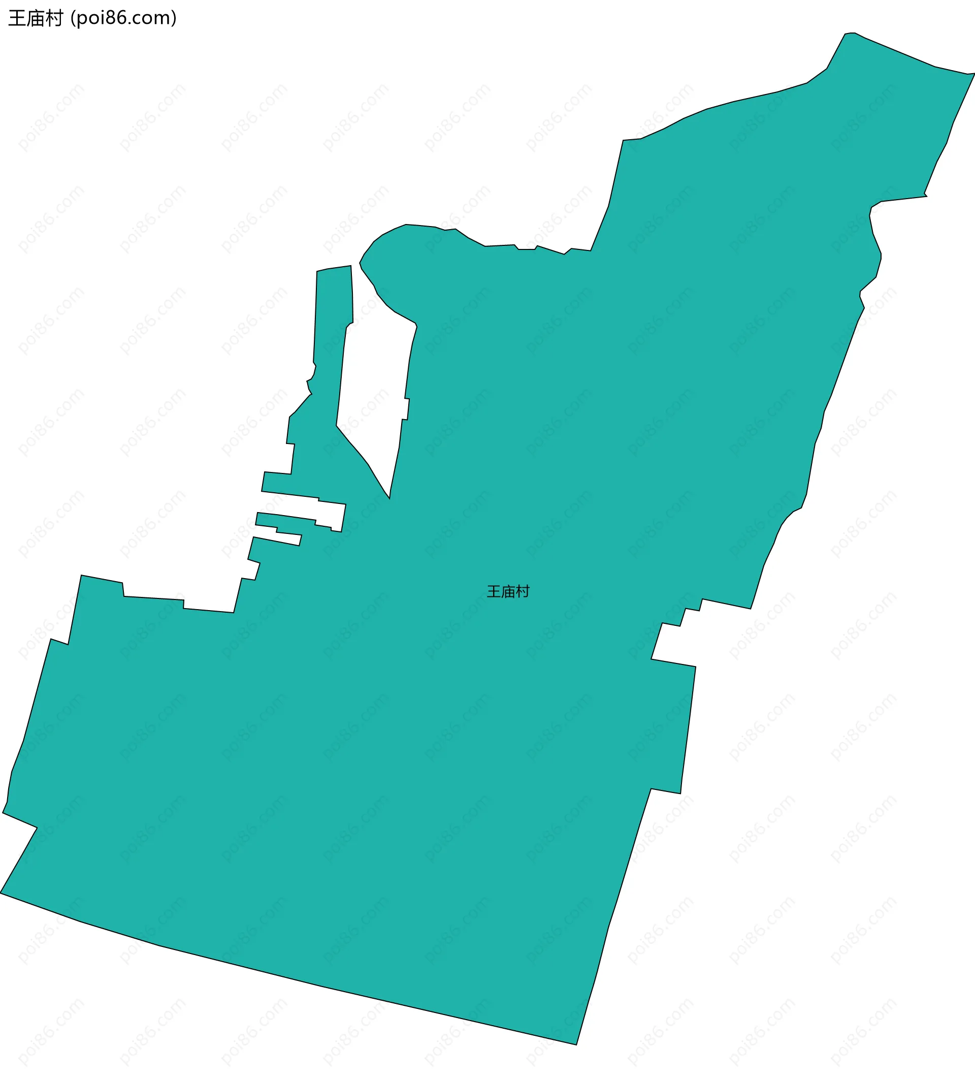 王庙村边界地图