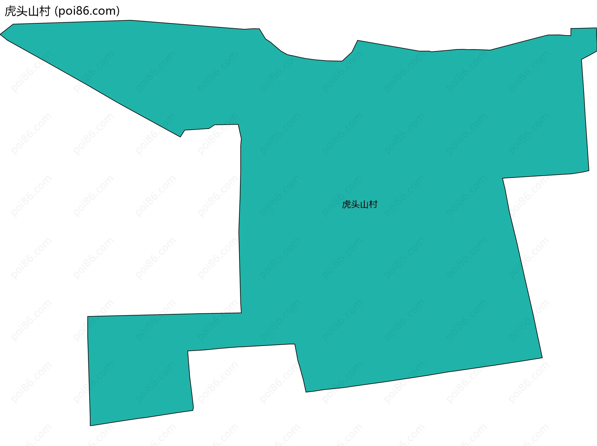 虎头山村边界地图