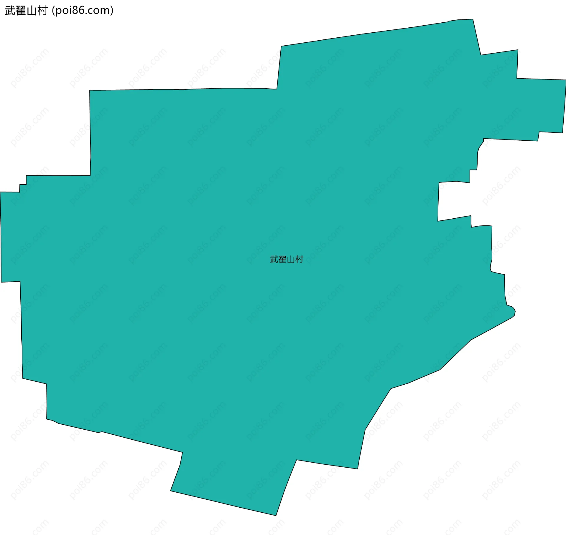 武翟山村边界地图