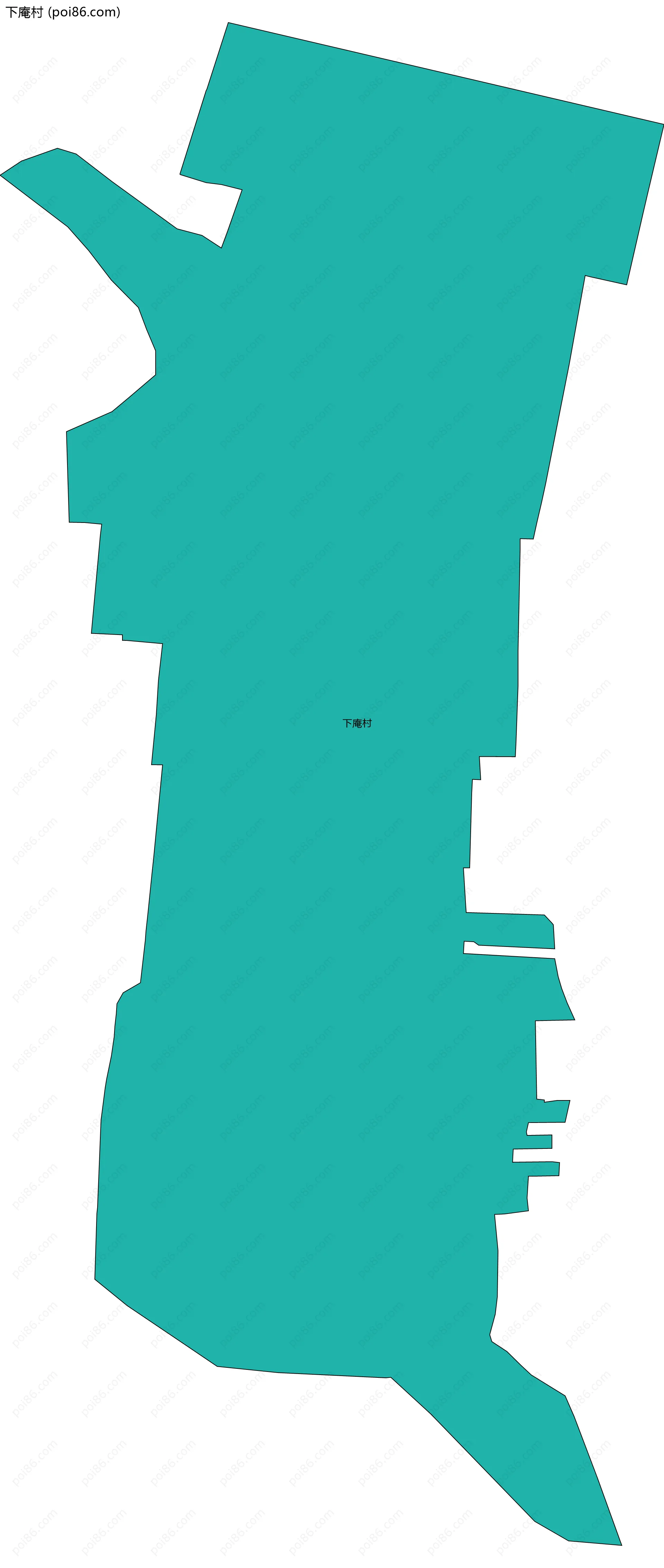 下庵村边界地图