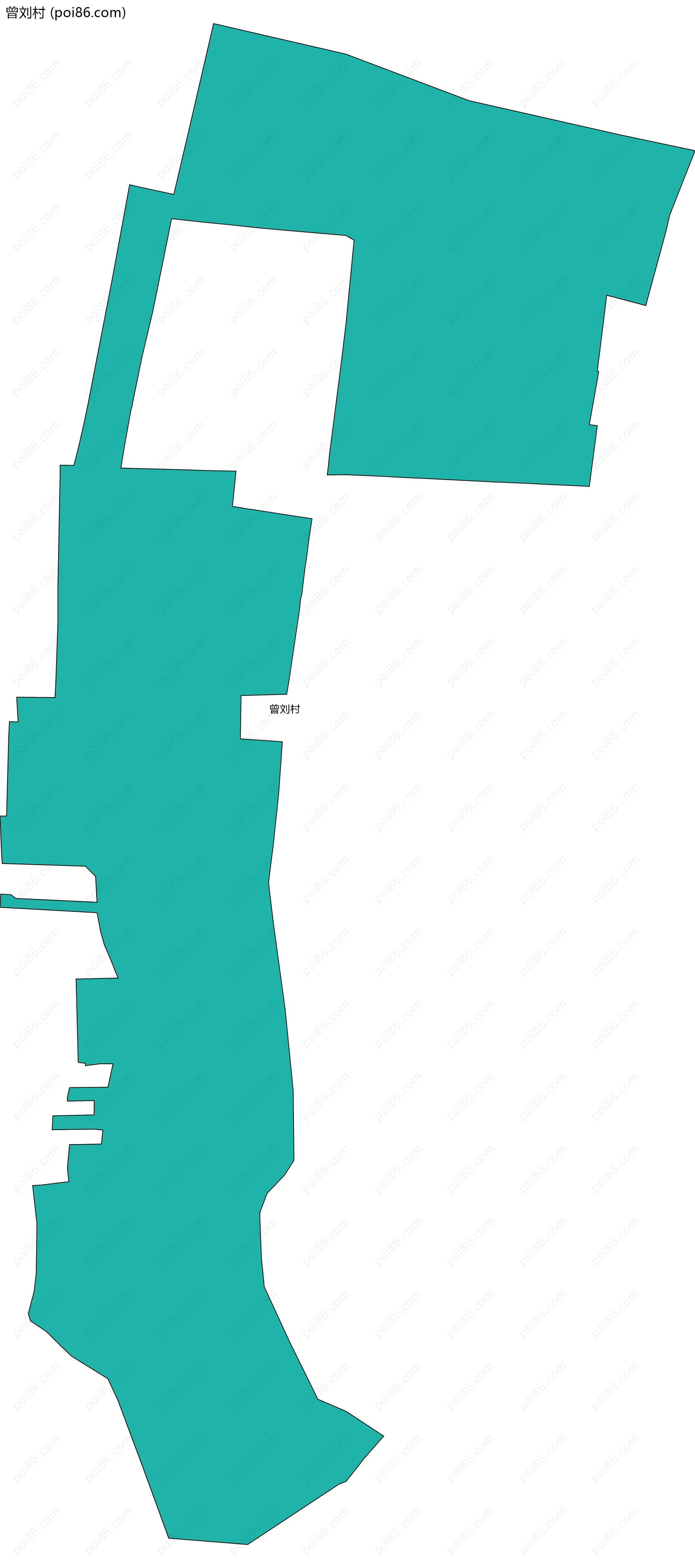 曾刘村边界地图