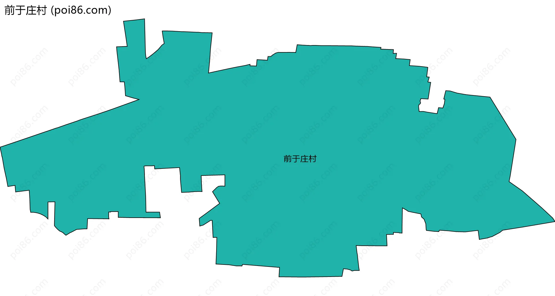 前于庄村边界地图