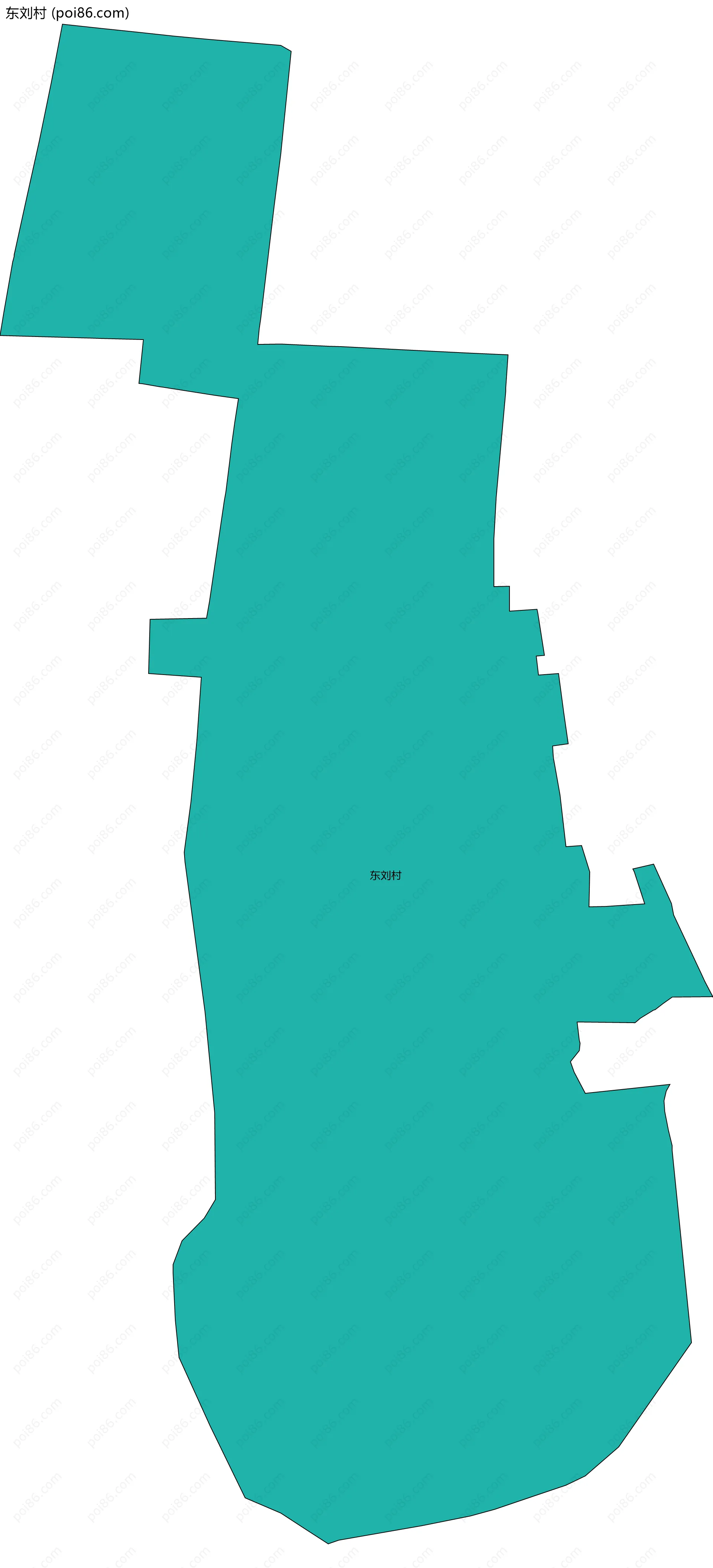 东刘村边界地图