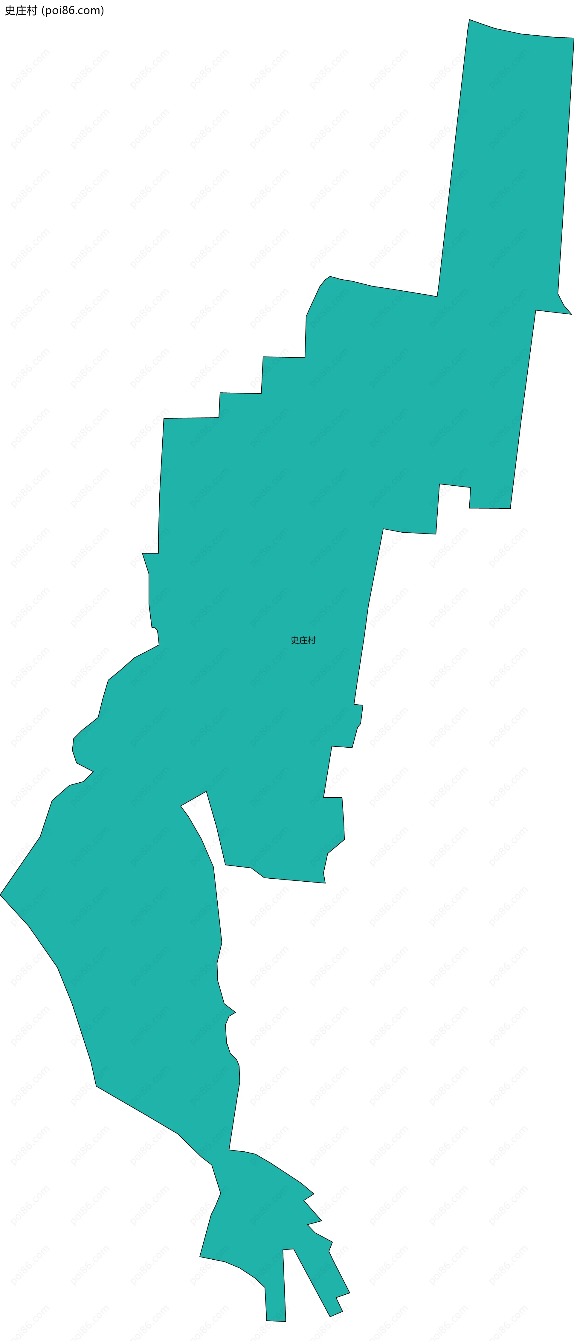 史庄村边界地图