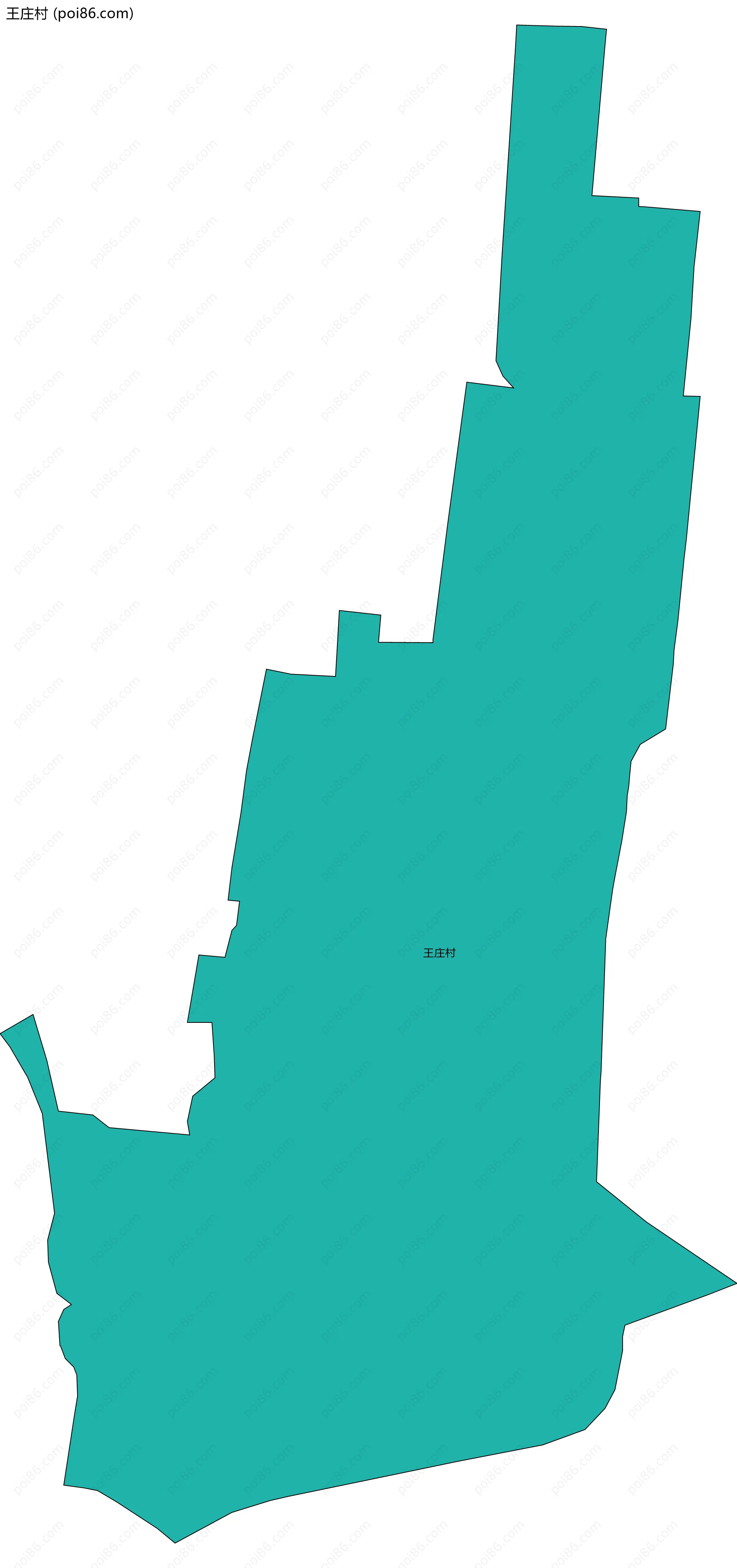 王庄村边界地图