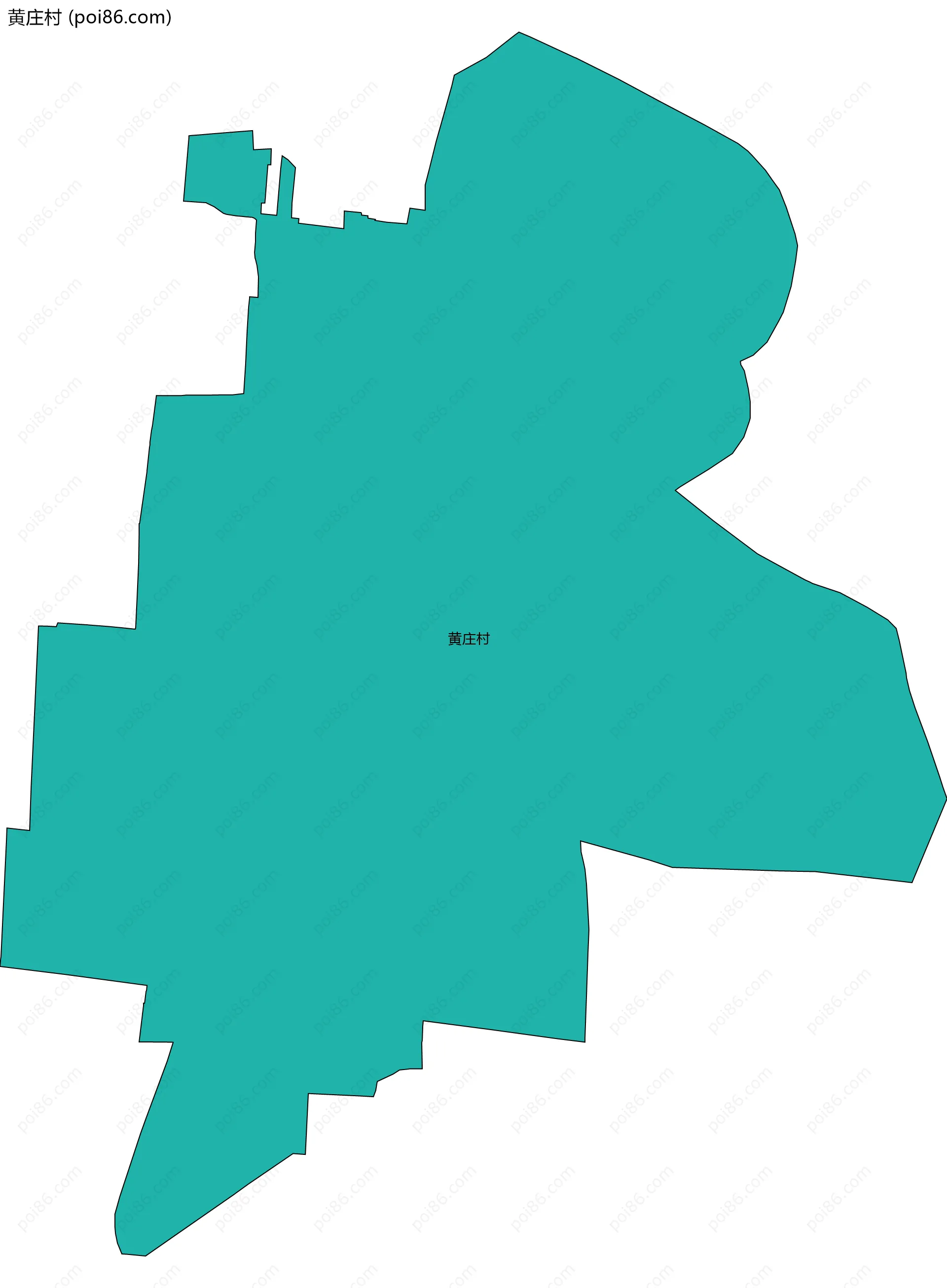 黄庄村边界地图