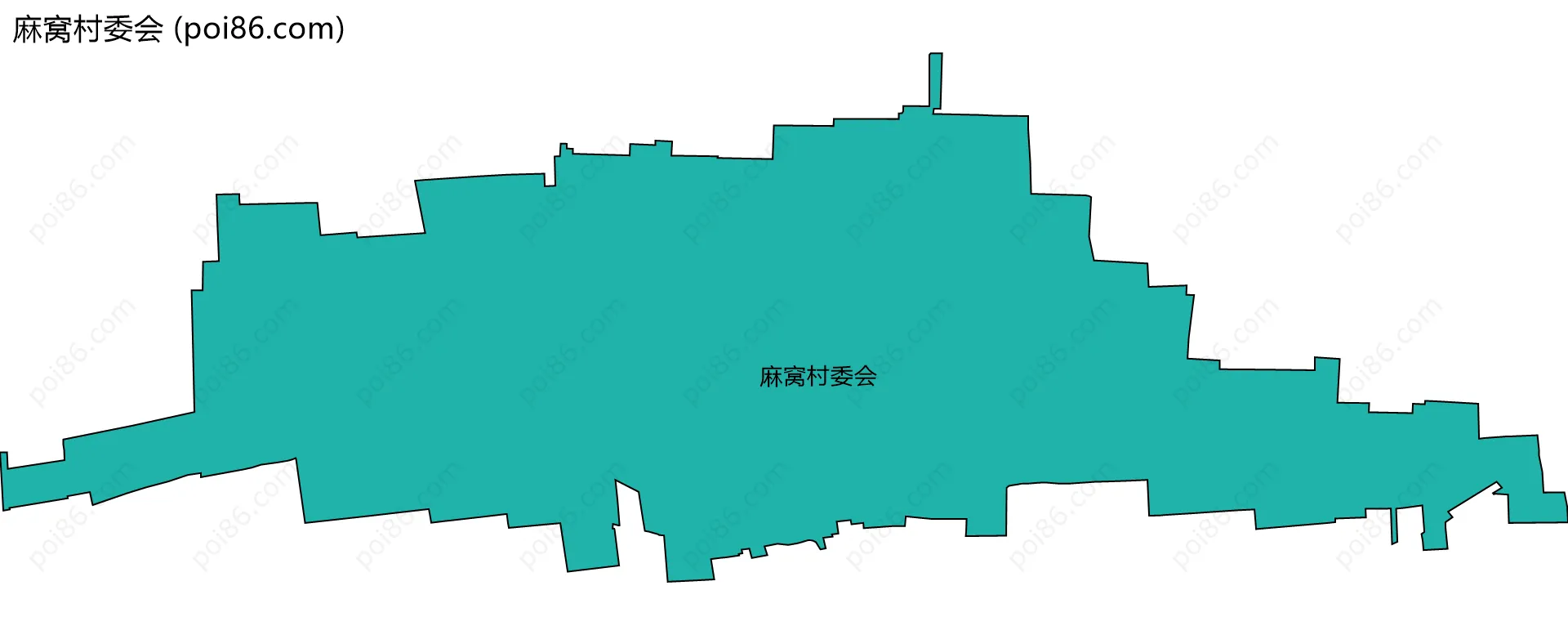 麻窝村委会边界地图