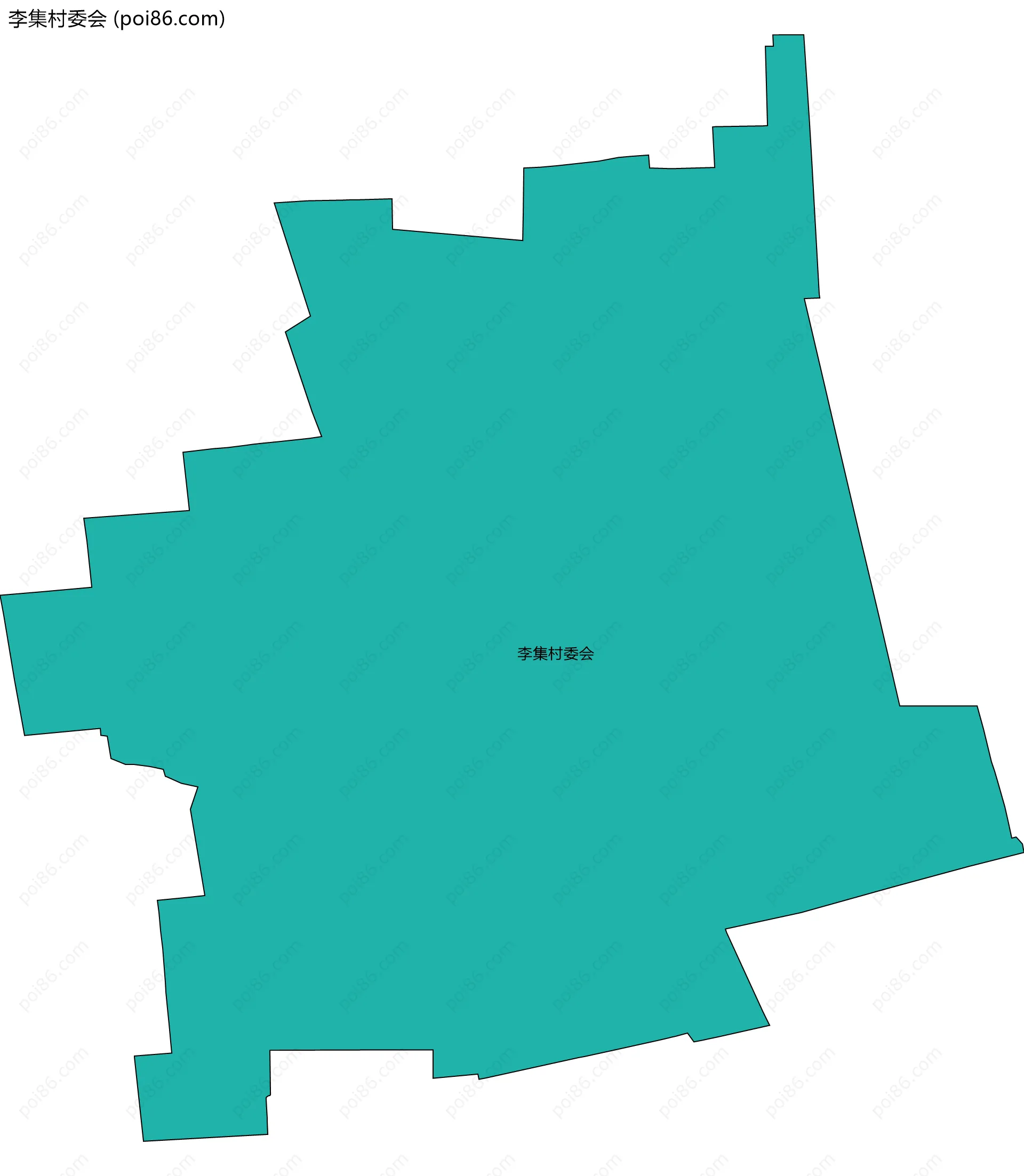 李集村委会边界地图