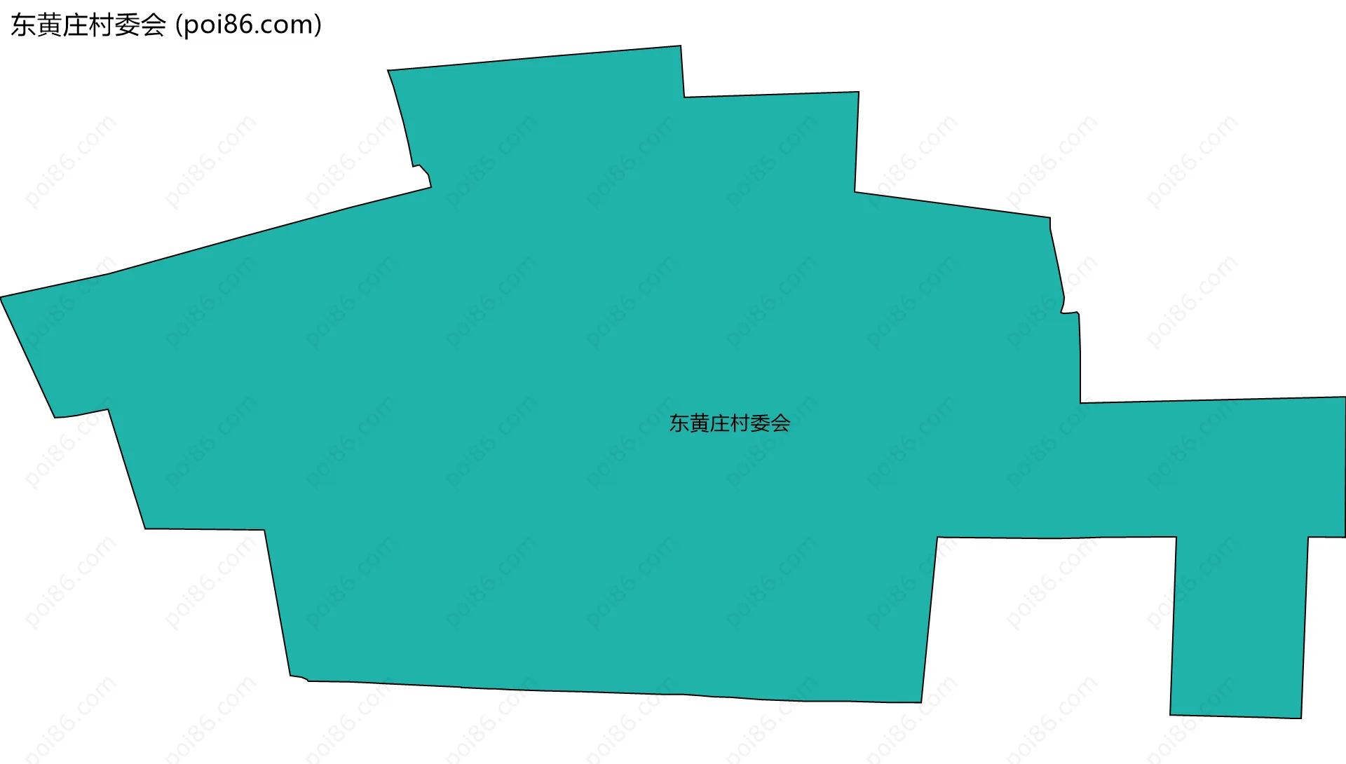 东黄庄村委会边界地图