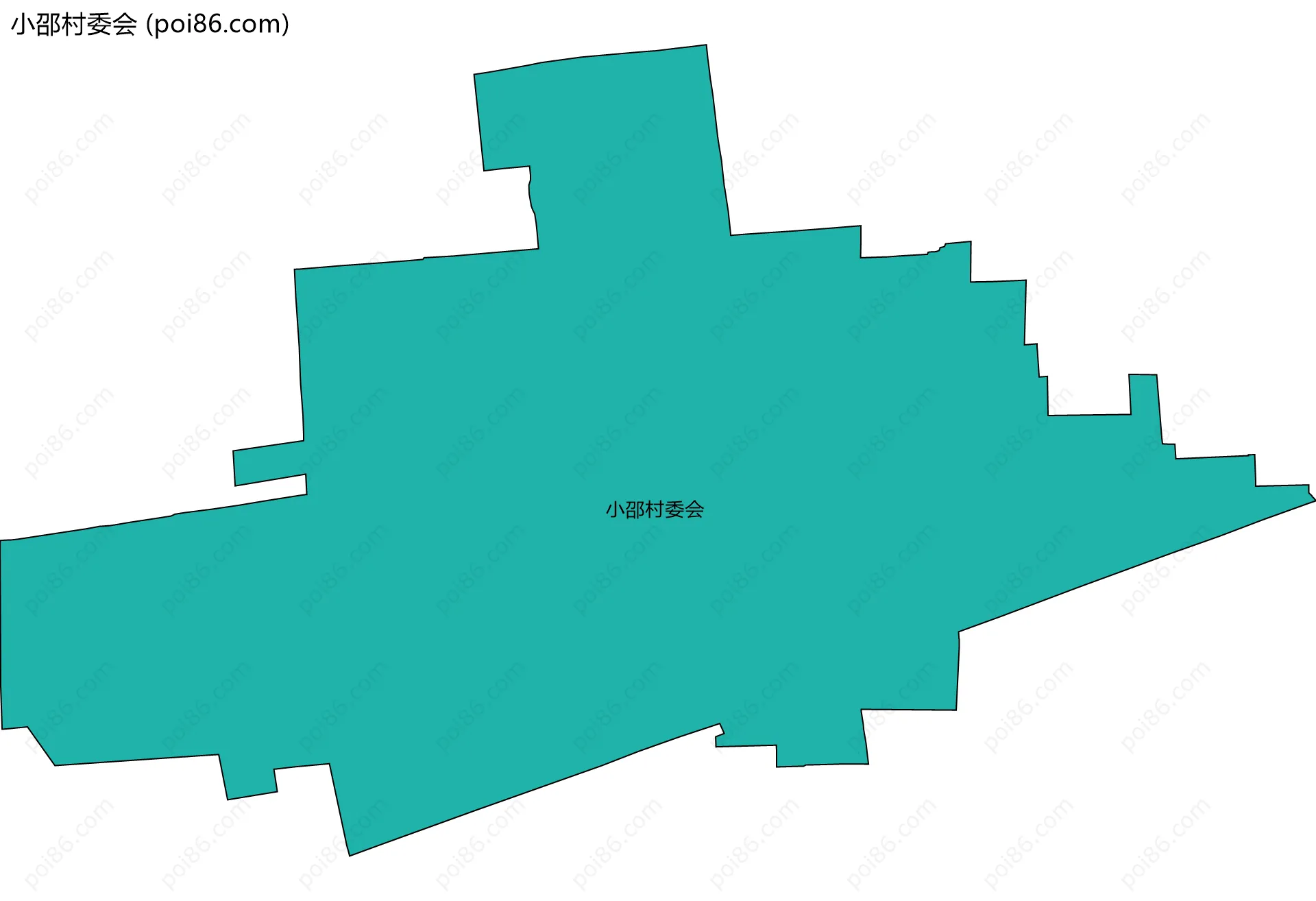 小邵村委会边界地图