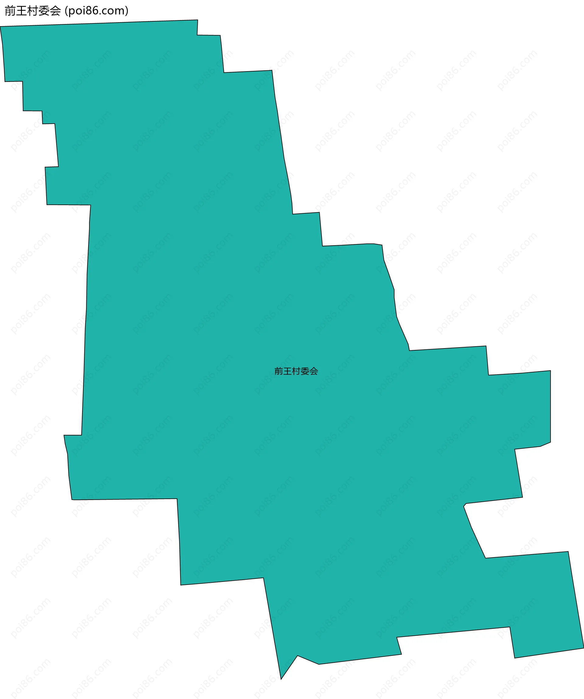 前王村委会边界地图