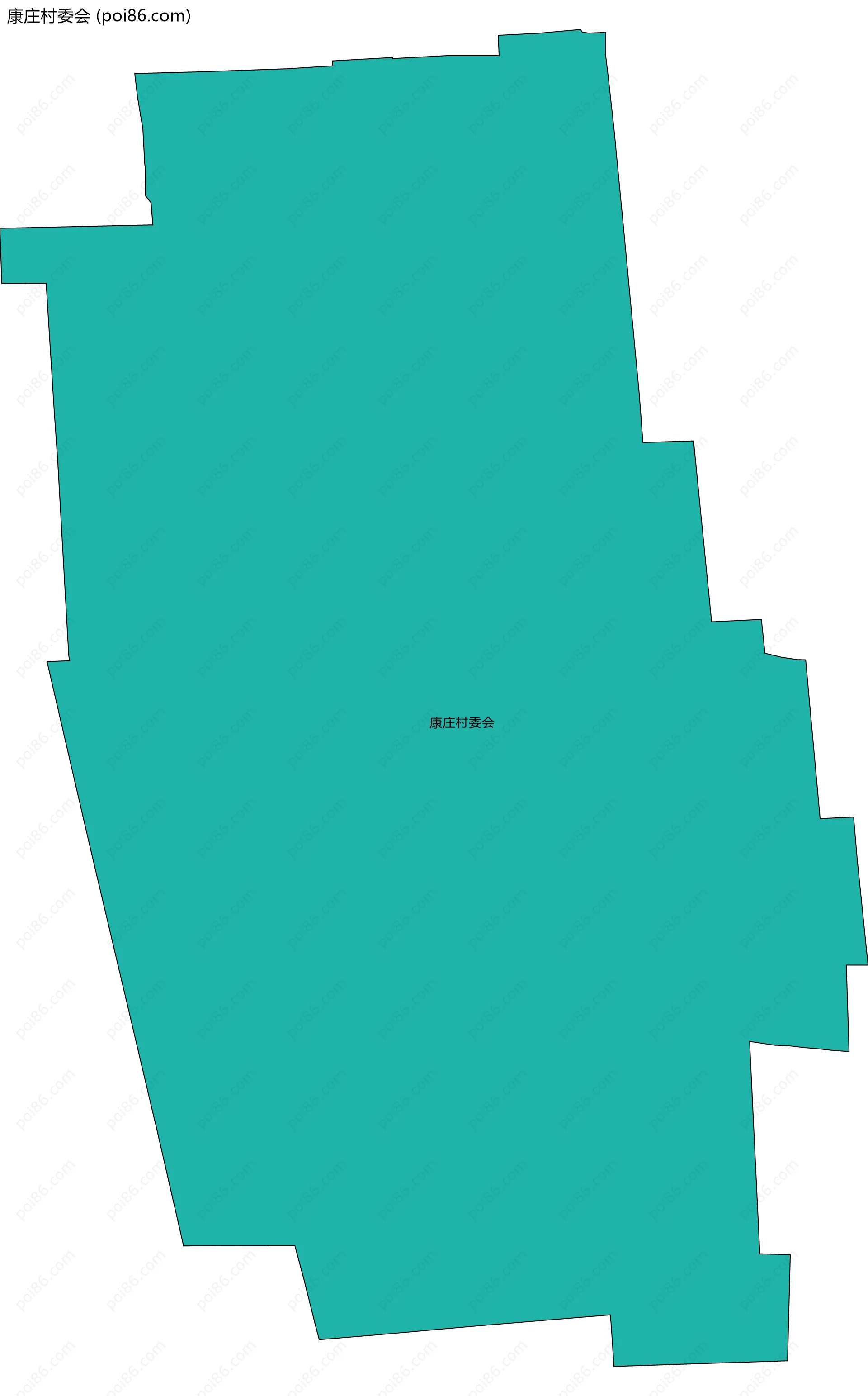 康庄村委会边界地图