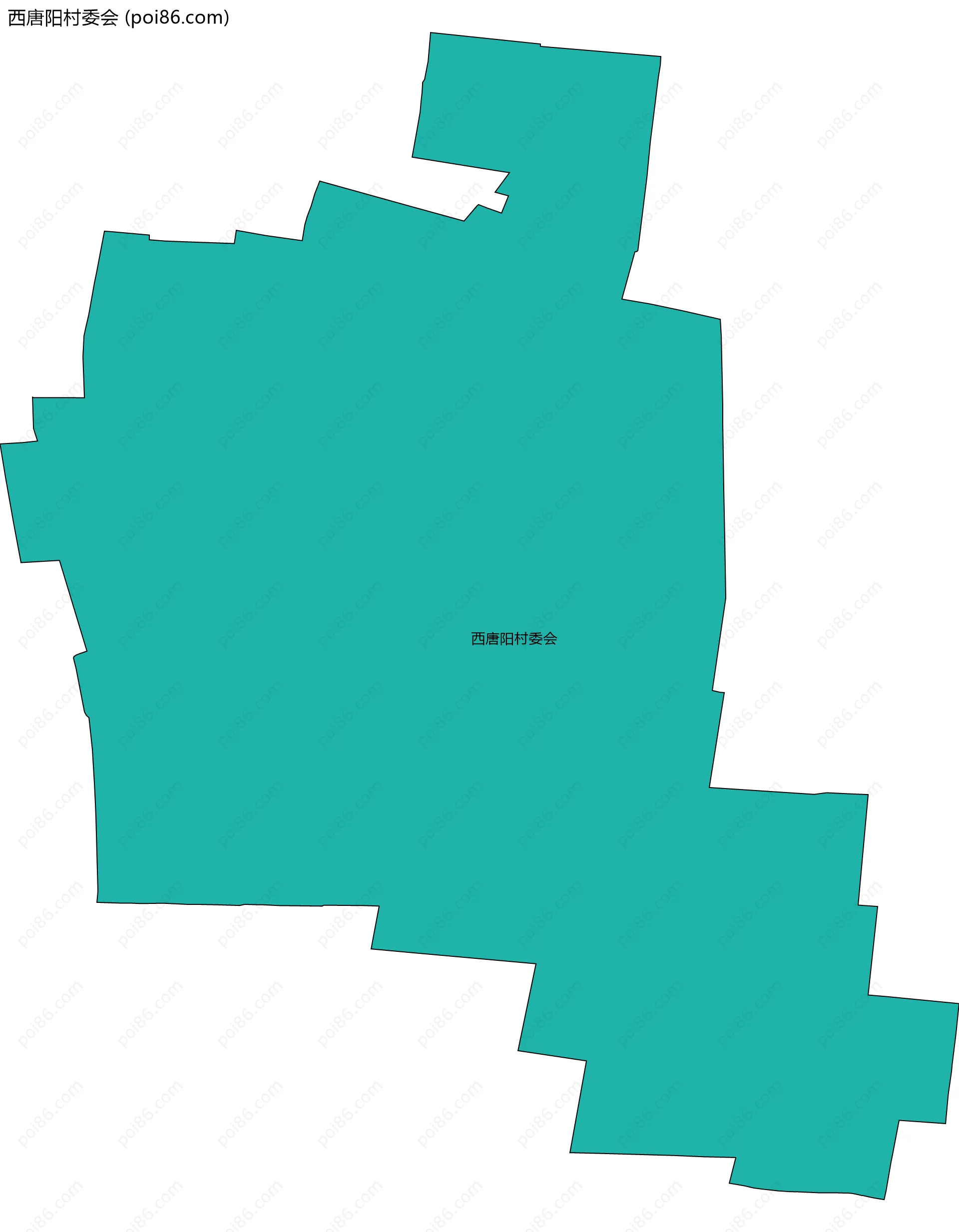 西唐阳村委会边界地图