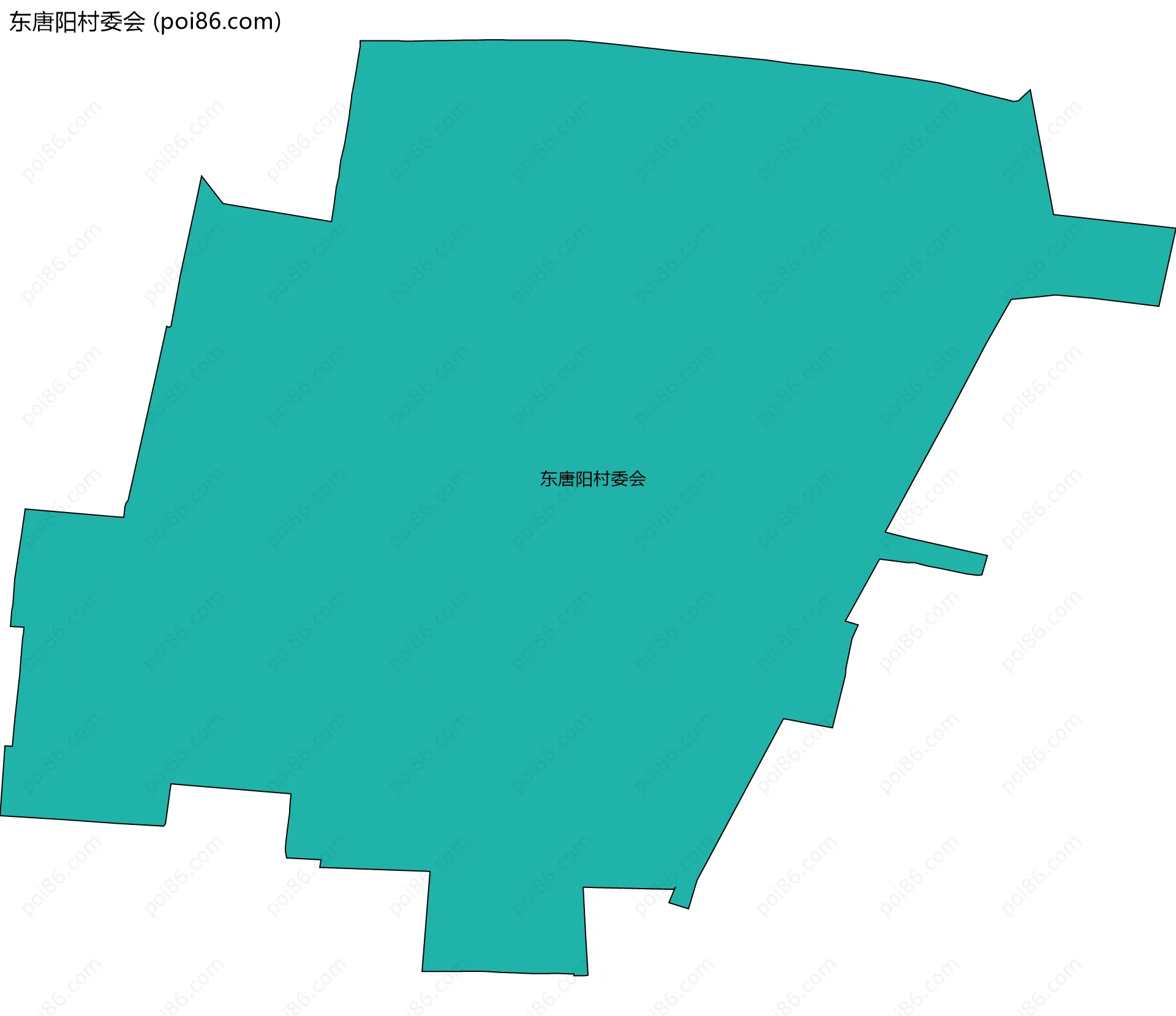 东唐阳村委会边界地图