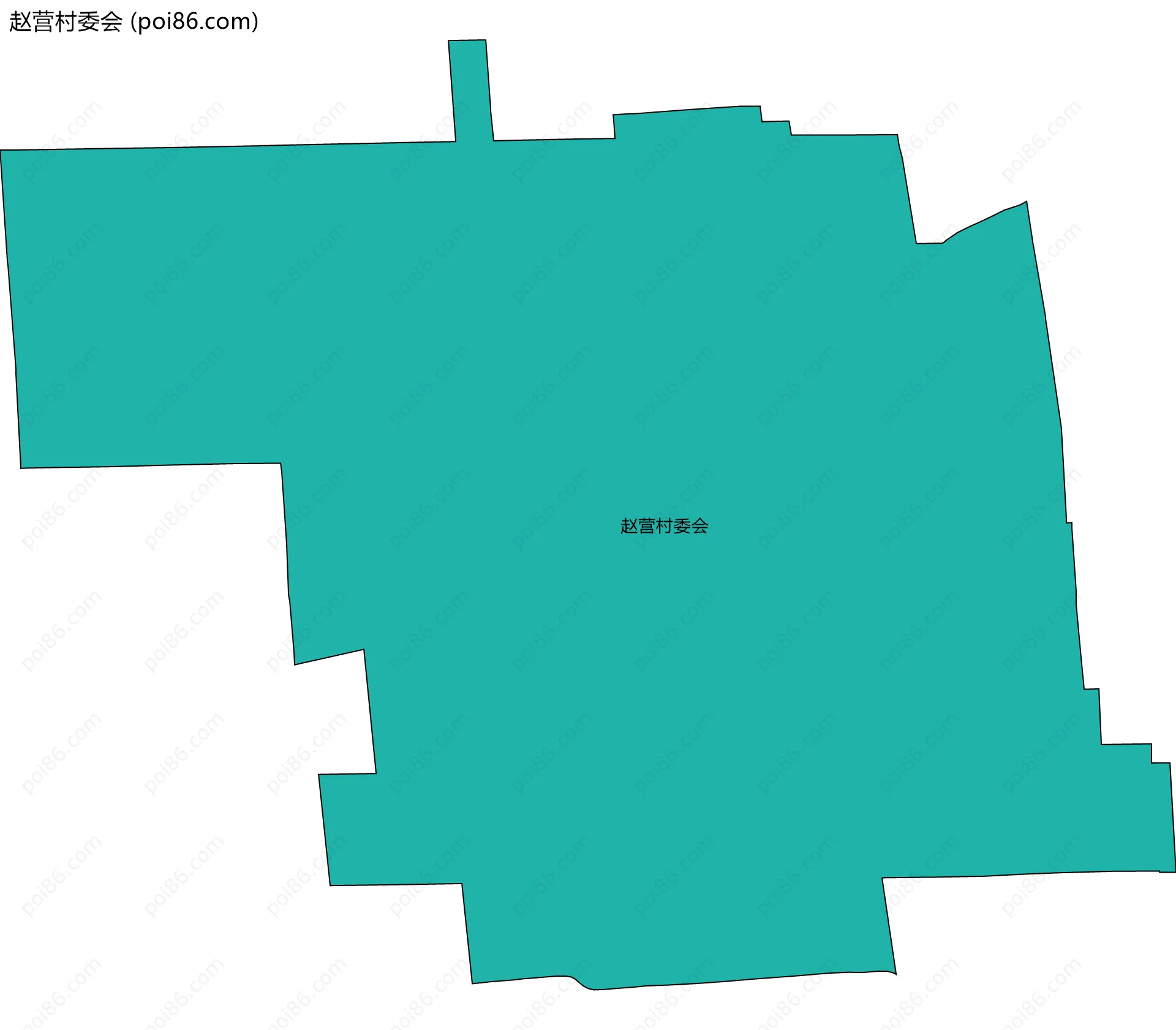 赵营村委会边界地图