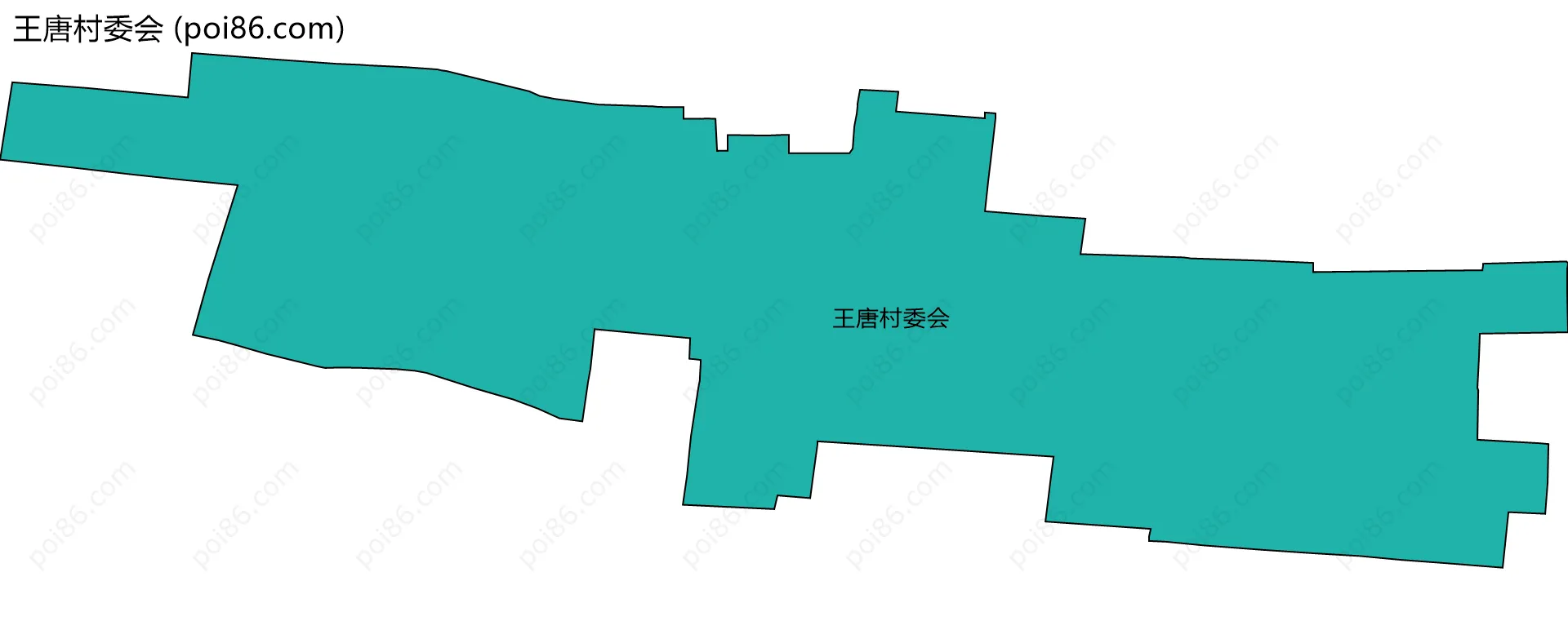 王唐村委会边界地图