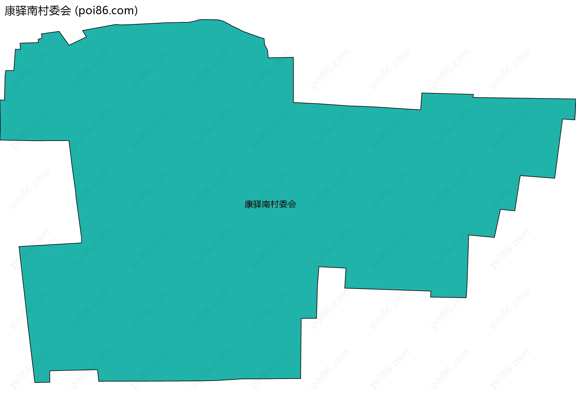 康驿南村委会边界地图