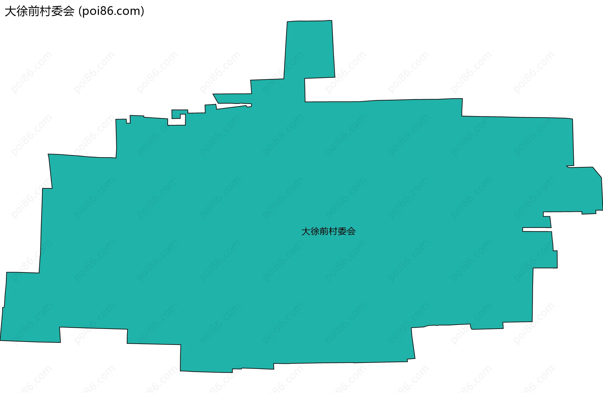 大徐前村委会边界地图