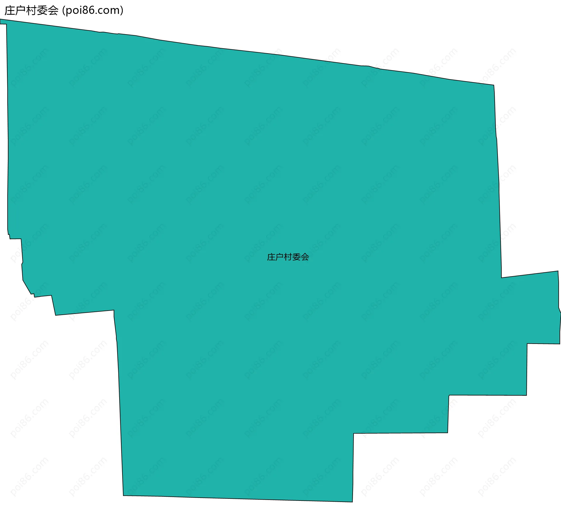庄户村委会边界地图