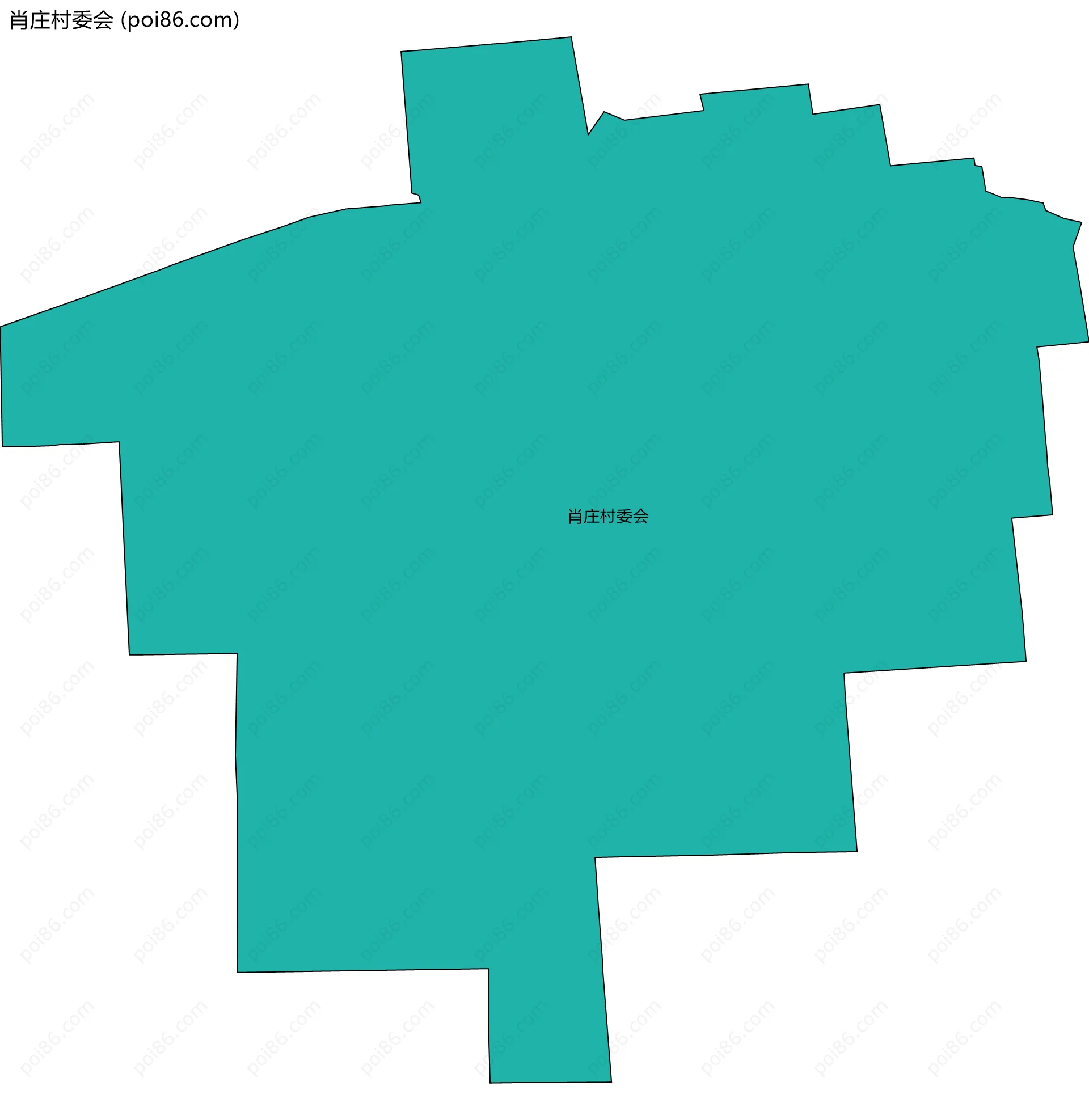 肖庄村委会边界地图