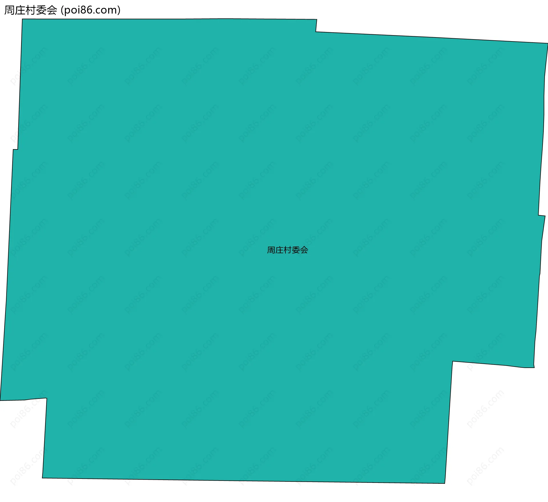 周庄村委会边界地图
