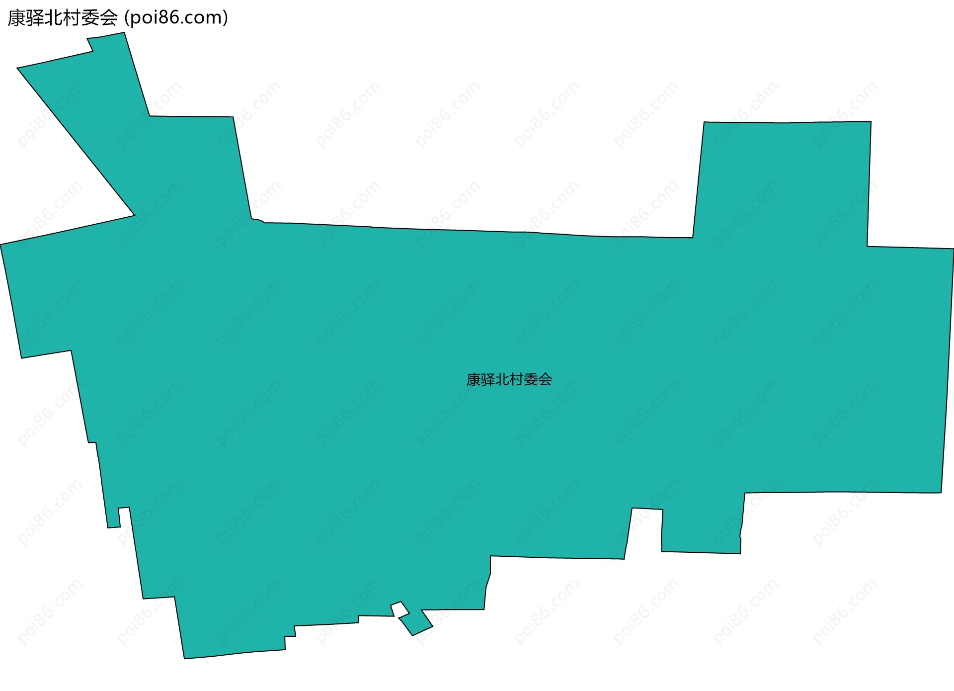 康驿北村委会边界地图