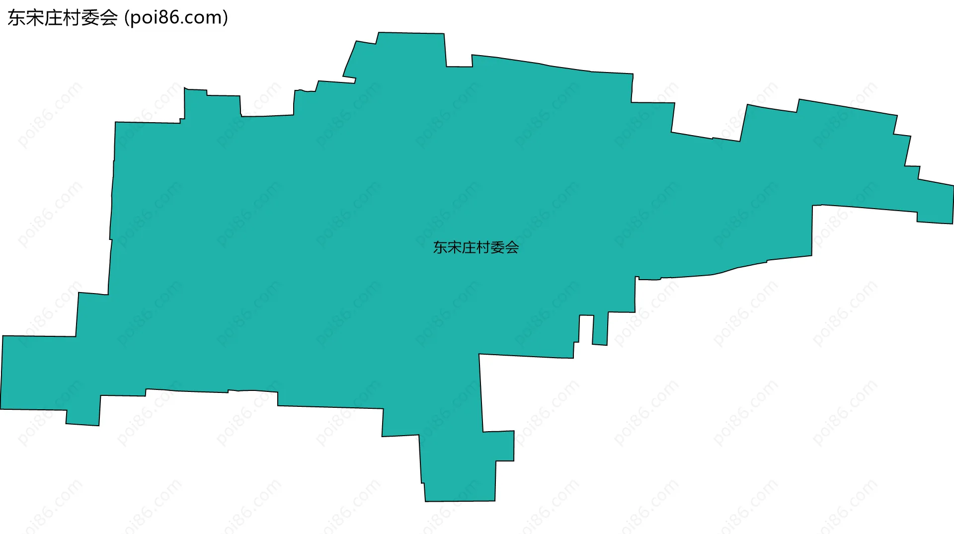 东宋庄村委会边界地图